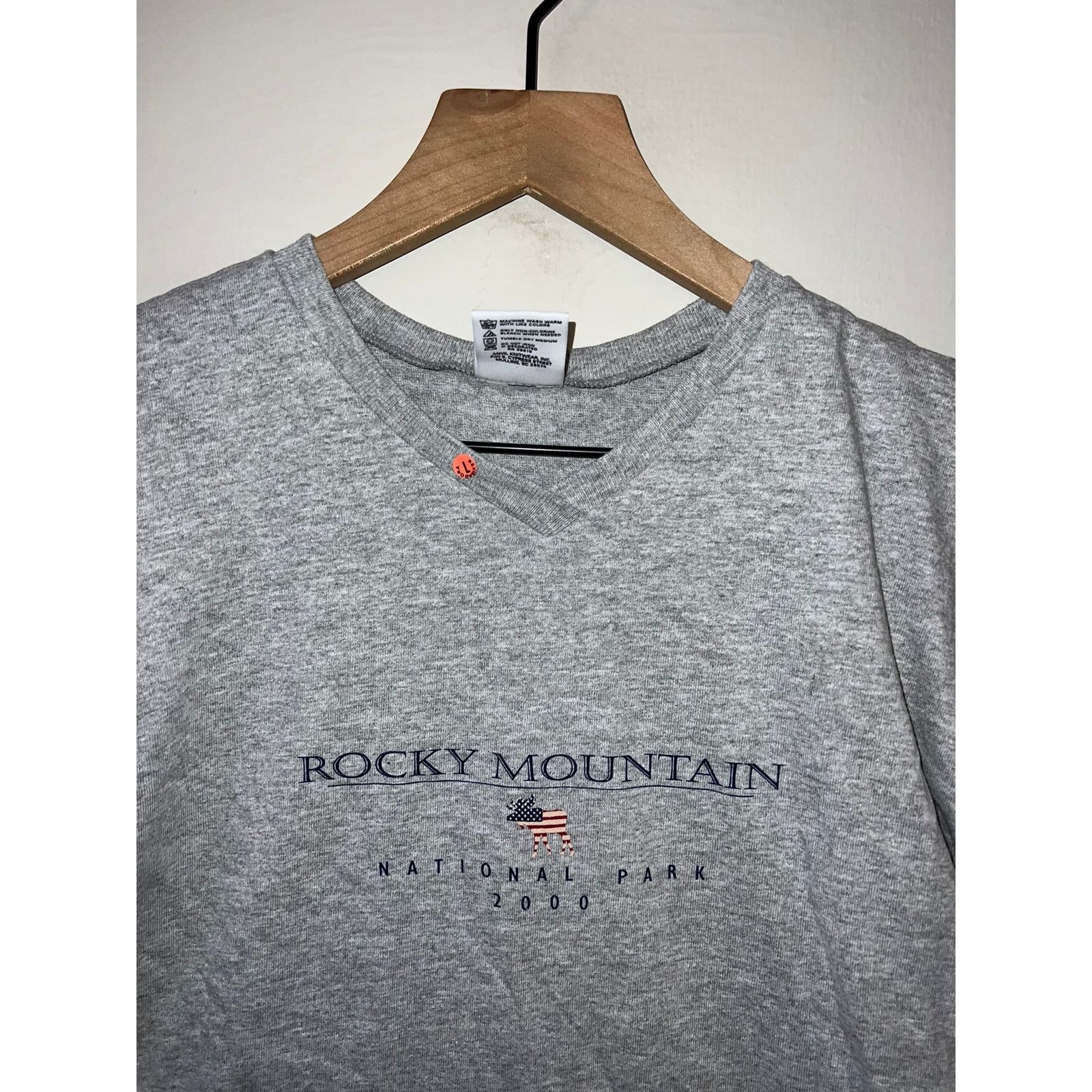 Anvil Women's Rocky Mountain Park 2000 Gray Shirt Top Women Small Size S / US 4 / IT 40 - 2 Thumbnail