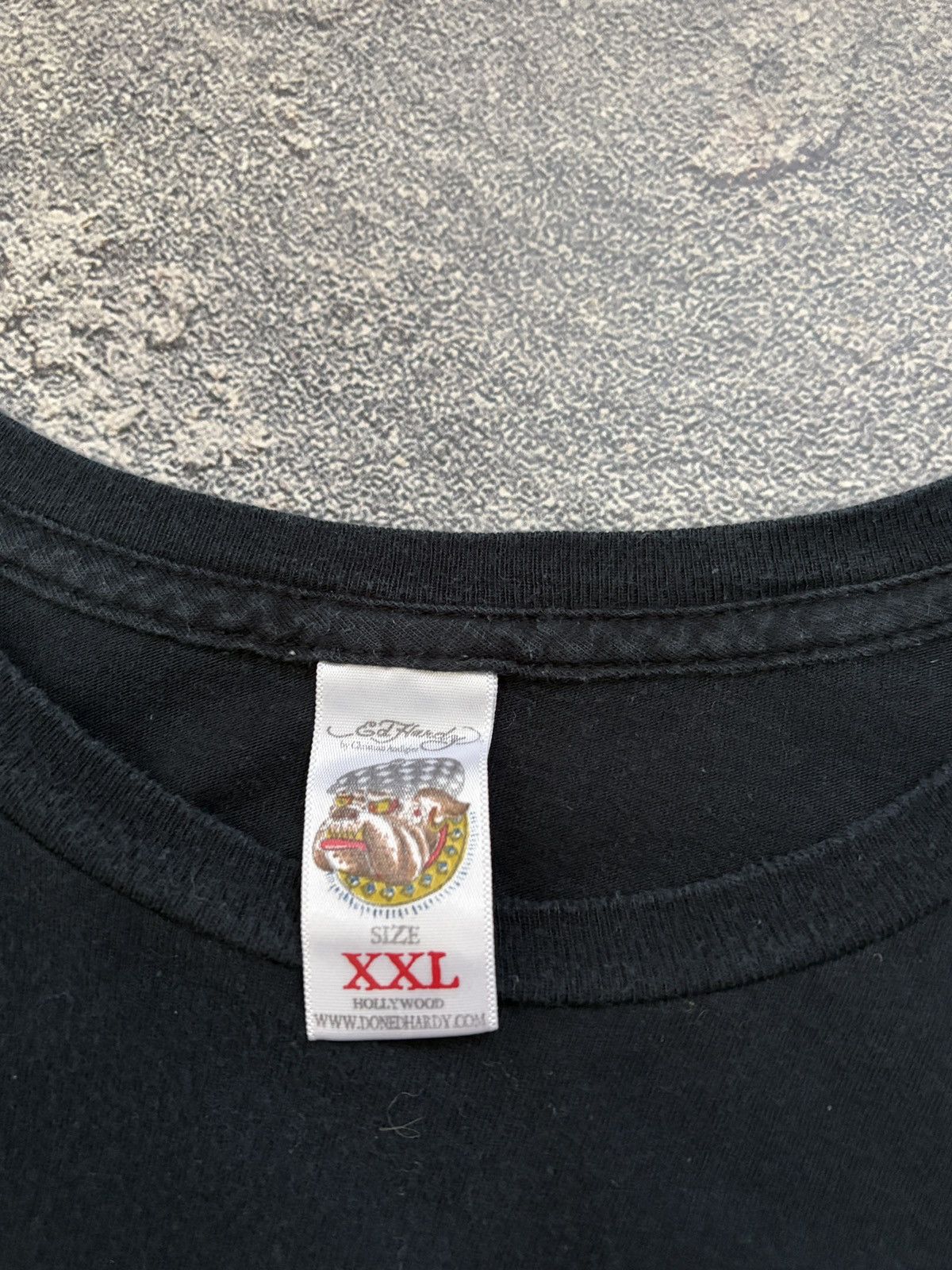 Ed Hardy Ed Hardy Dead or Alive Skull Roses Audigier Tee Black XXL Size US XXL / EU 58 / 5 - 3 Thumbnail