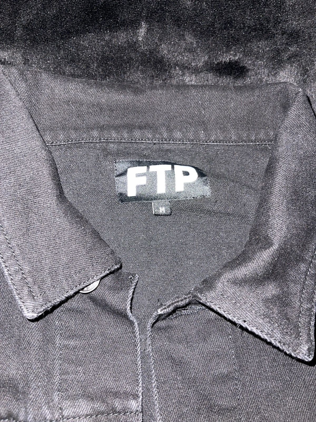 Fuck The Population FTP Cross Logo Denim Trucker Jacket Size US M / EU 48-50 / 2 - 2 Thumbnail