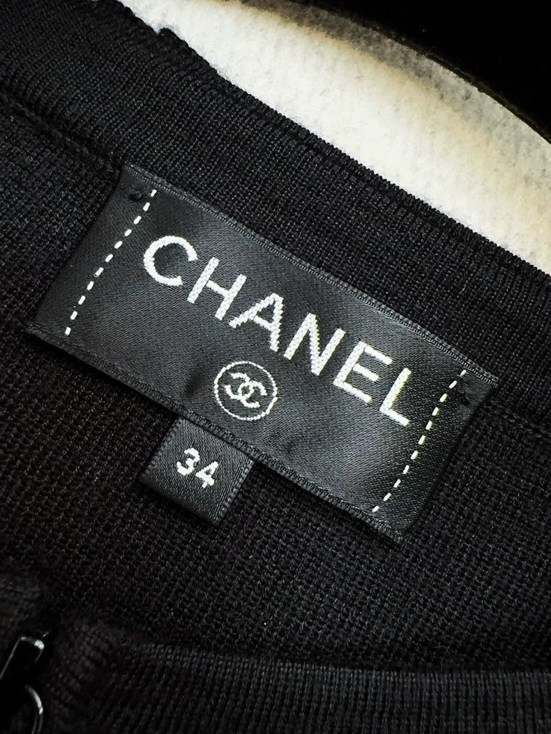 Chanel Chanel Black Ruffled Long Sleeve Dress Size M / US 6-8 / IT 42-44 - 8 Thumbnail
