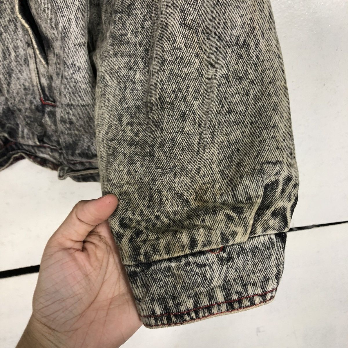 Japanese Brand 🔥VINTAGE BIKER BOMBER JACKET DENIM JAPAN ISSEY MIYAKE Size US L / EU 52-54 / 3 - 18 Thumbnail