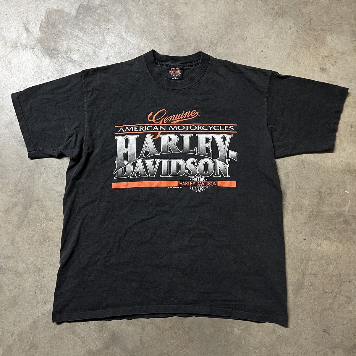 Harley Davidson × Vintage Vintage 1991 Harley Davidson 🇺🇸 California Motorcycle T-Shirt Size US XL / EU 56 / 4 - 2 Thumbnail