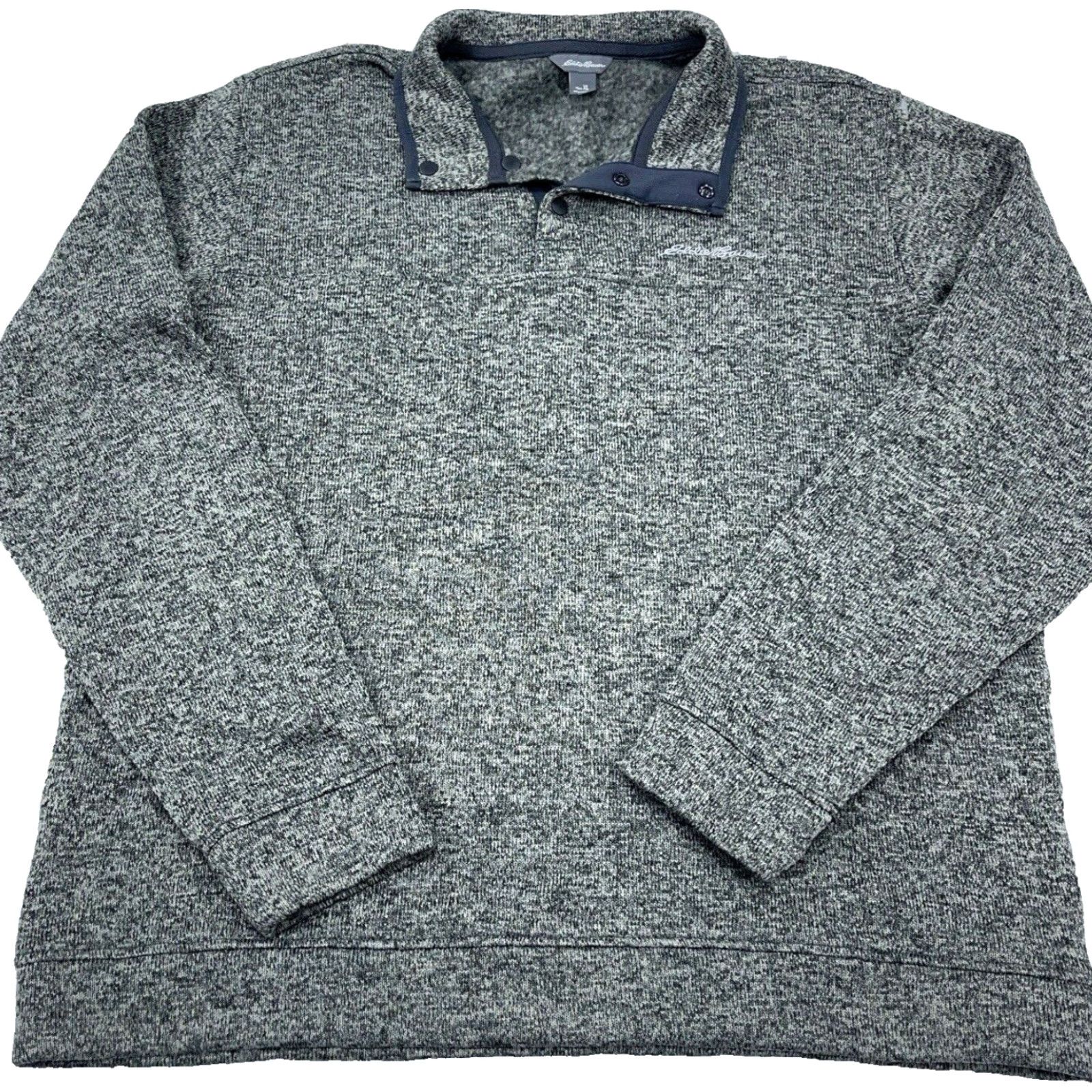 Eddie Bauer Eddie Bauer Sweater Men XL Gray Pullover Jacket Snap T Heather Outdoors Hiking U Size US XL / EU 56 / 4 - 2 Thumbnail