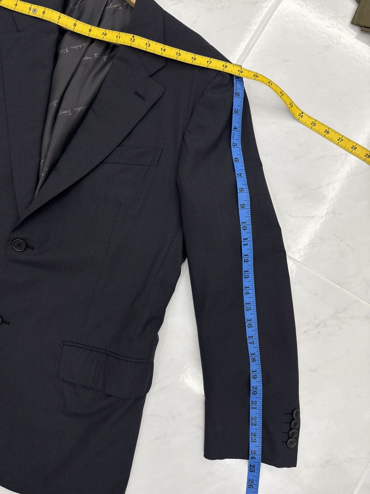 Salvatore Ferragamo Salvatore Ferragamo Virgin Wool Luxury Blazer Jacket Size 50R - 14 Thumbnail