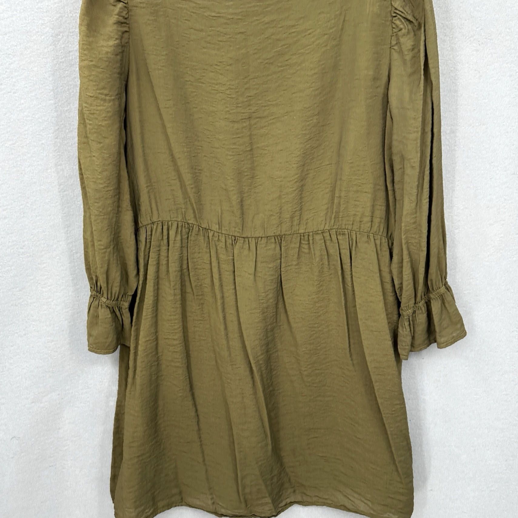 Anthropologie Lacausa Anthropologie Dress Womens M Green Mini Cottagecore Lagenlook Quiet READ Size M / US 6-8 / IT 42-44 - 3 Thumbnail