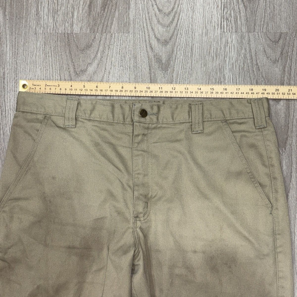 Carhartt Carhartt B290 Twill Work Pants Mens 38x30 Khaki Utility Size US 38 / EU 54 - 7 Thumbnail