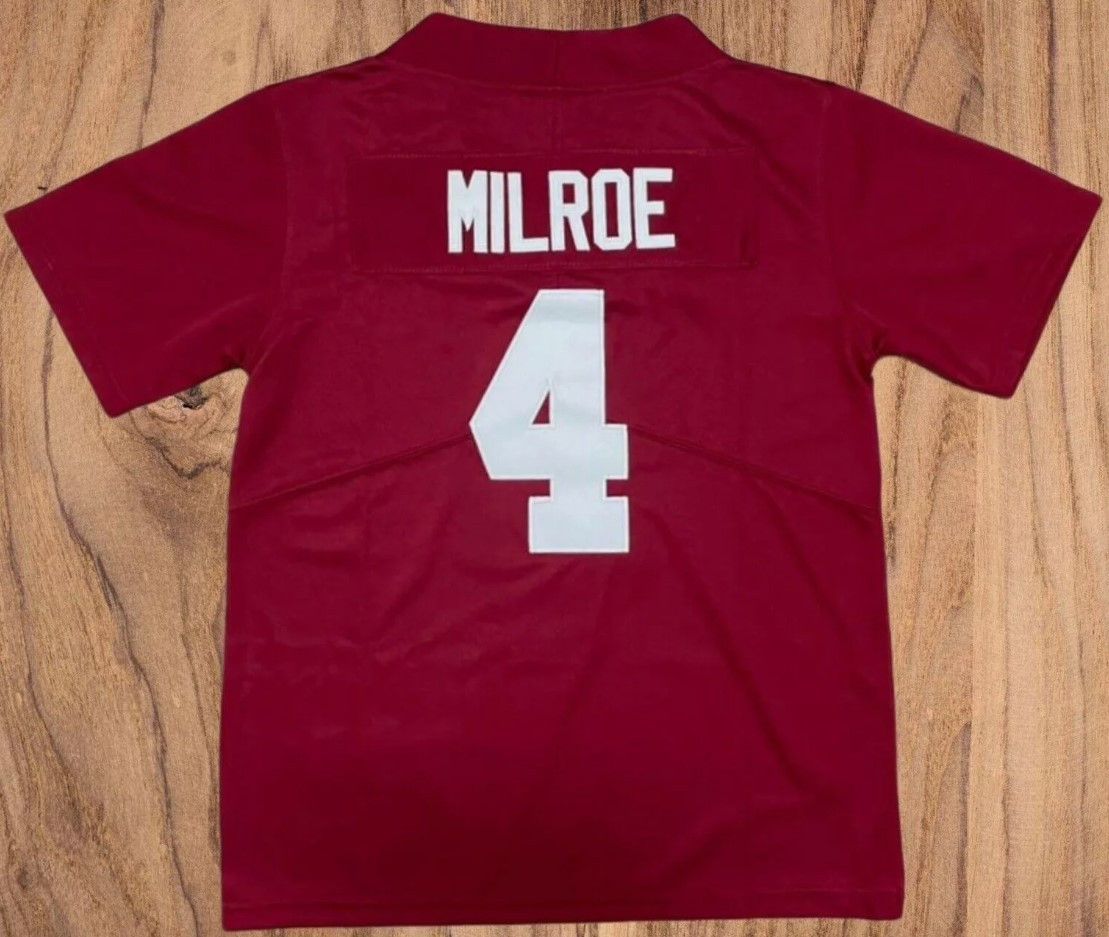 Other Jalen Milroe Jersey Men's Red Stitched Size US XL / EU 56 / 4 - 1 Thumbnail