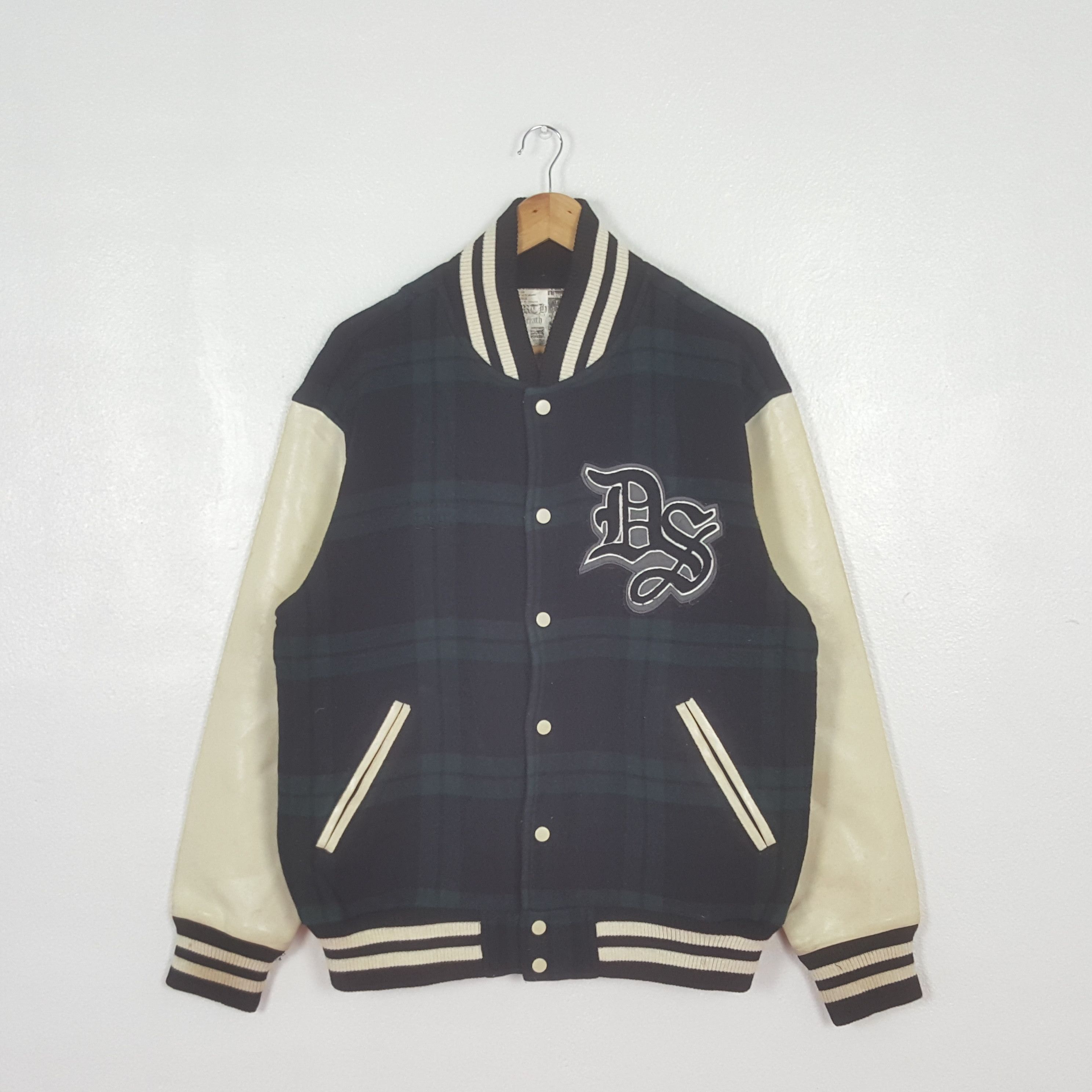 Breath & Stone Vintage Doobierex Wool Varsity Jacket C309N15 Size US L / EU 52-54 / 3 - 3 Thumbnail