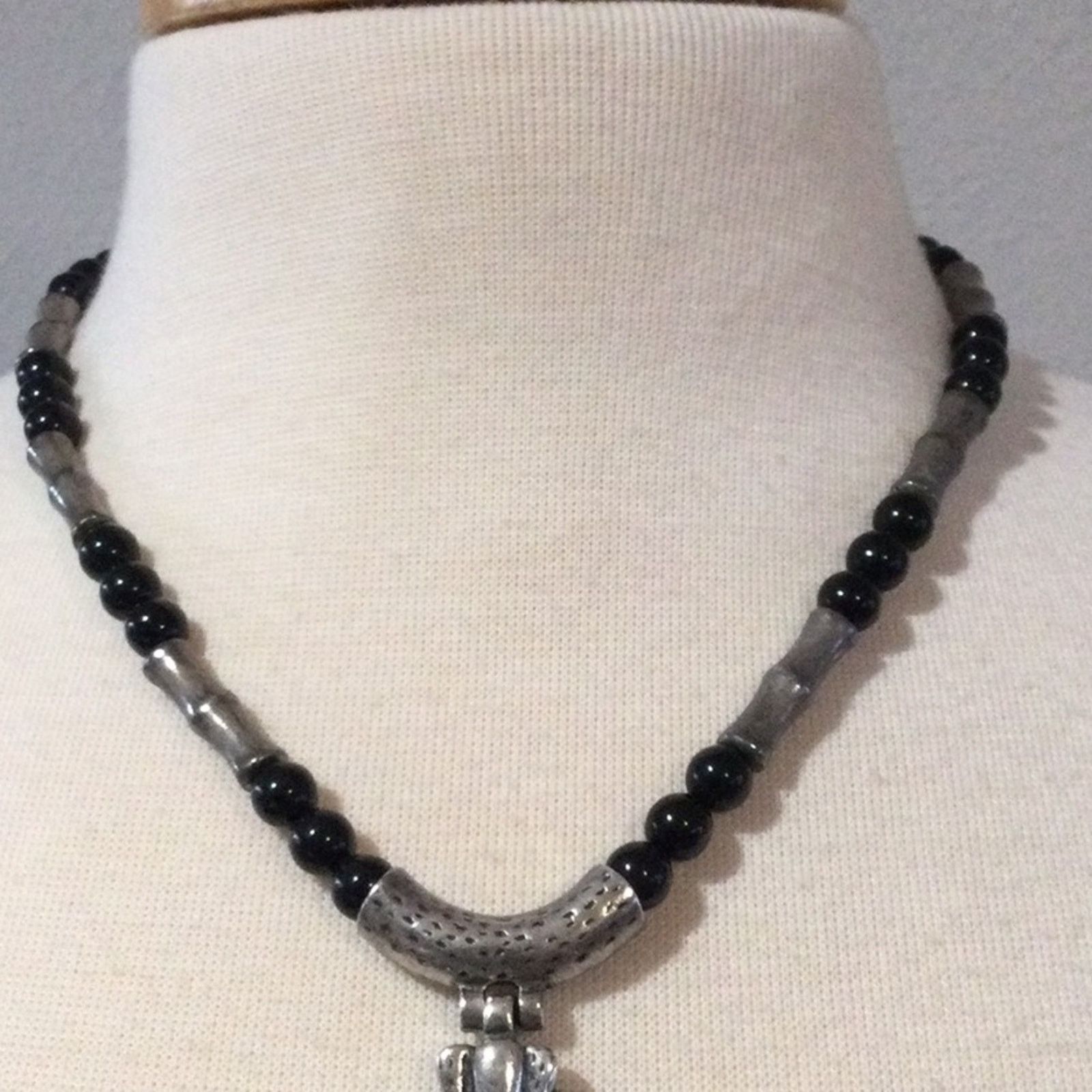Chicos Chico's Vintage Silver Tone Pendant Necklace Size ONE SIZE - 3 Thumbnail