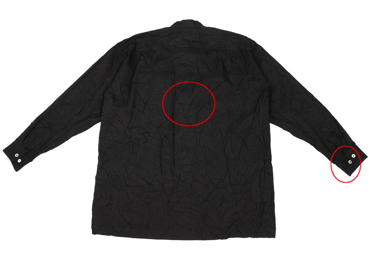 Issey Miyake Band Collar Shirt in Black, Size M Size US M / EU 48-50 / 2 - 15 Thumbnail
