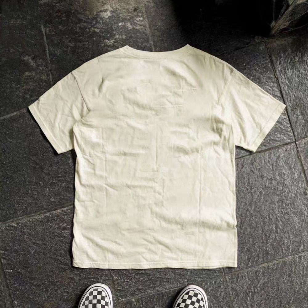 Vintage Beige casual retro goldfish print t-shirt Size US M / EU 48-50 / 2 - 2 Thumbnail