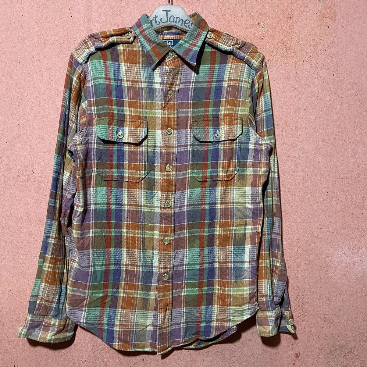 image of Polo Ralph Laurent Checker Buttonup Shirt, Men's (Size Medium)