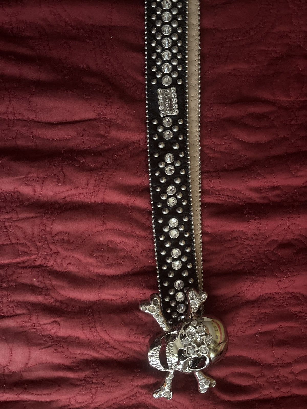 B.B. Simon Bb Simon Skull Belt Size 38 - 2 Thumbnail