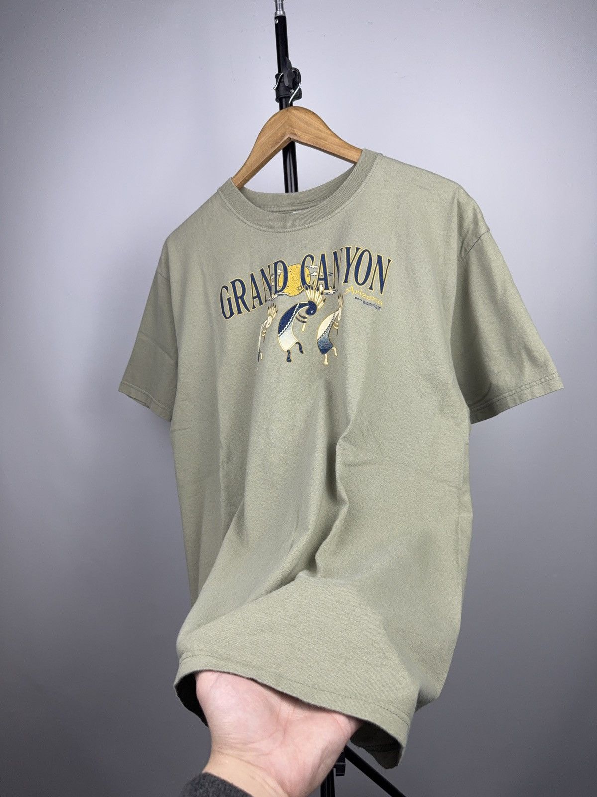 Vintage Retro 00s Grand Canyon Arizona Kokopelli Graphic T-Shirt Size US L / EU 52-54 / 3 - 2 Thumbnail