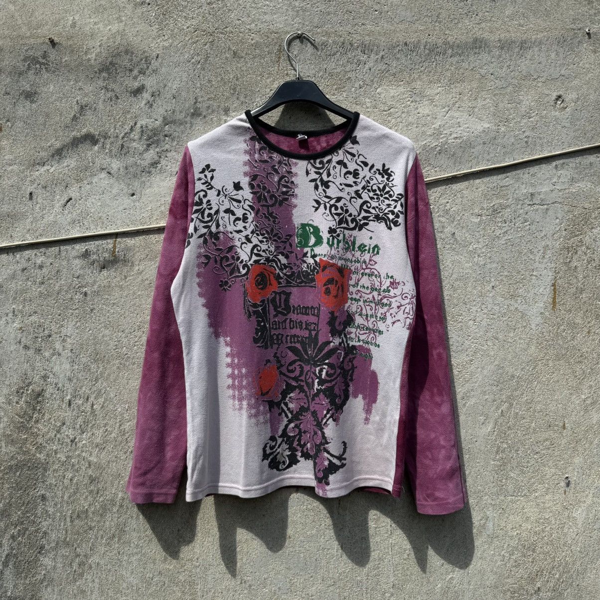 Jean Paul Gaultier Y2K Longsleeve Top Jean Paul Gaultier Style Tie-Dye AOP JPG Size L / US 10 / IT 46 - 1 Thumbnail