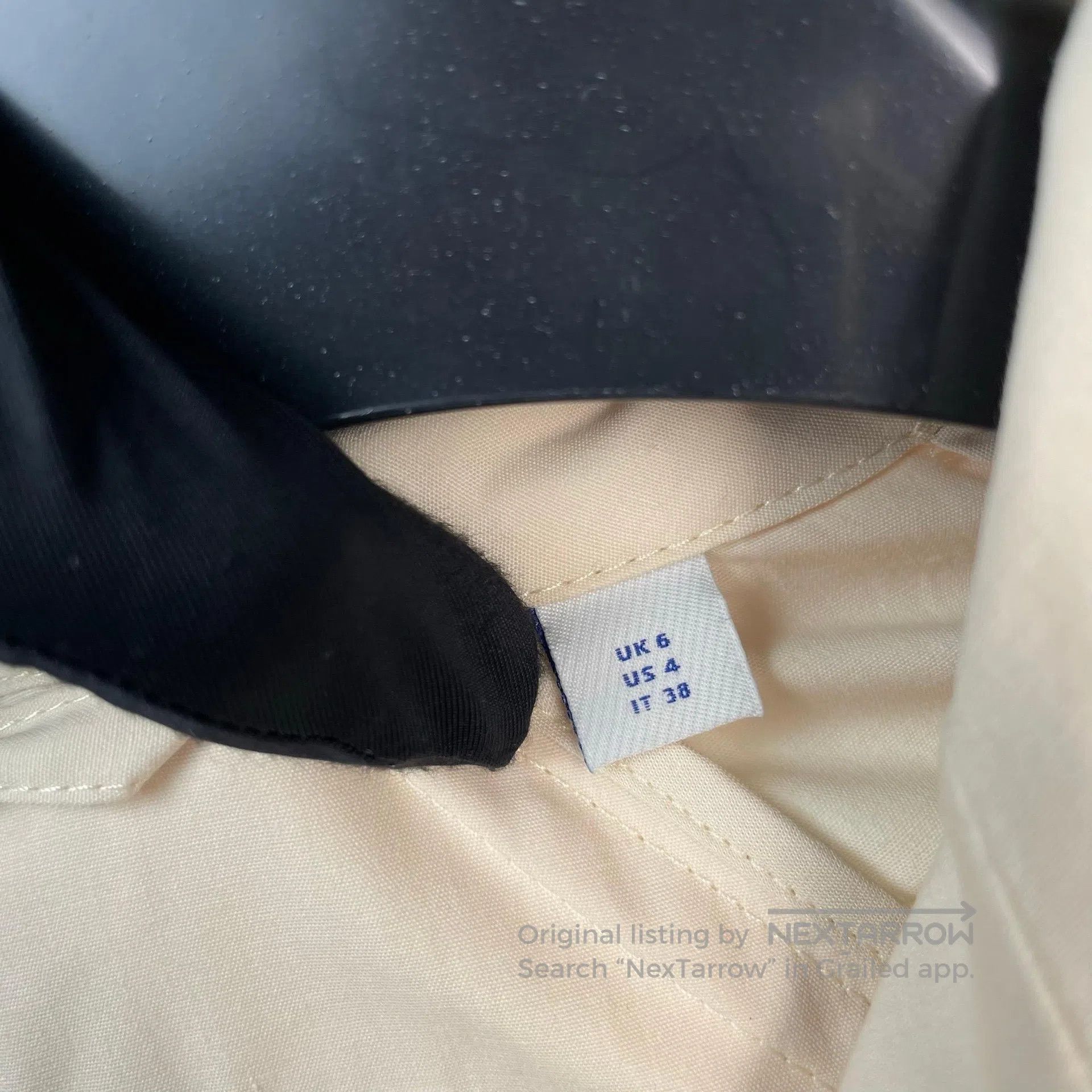 Burberry Burberry Light Beige Bow Tie Windbreaker| Size L / US 10 / IT 46 - 6 Thumbnail