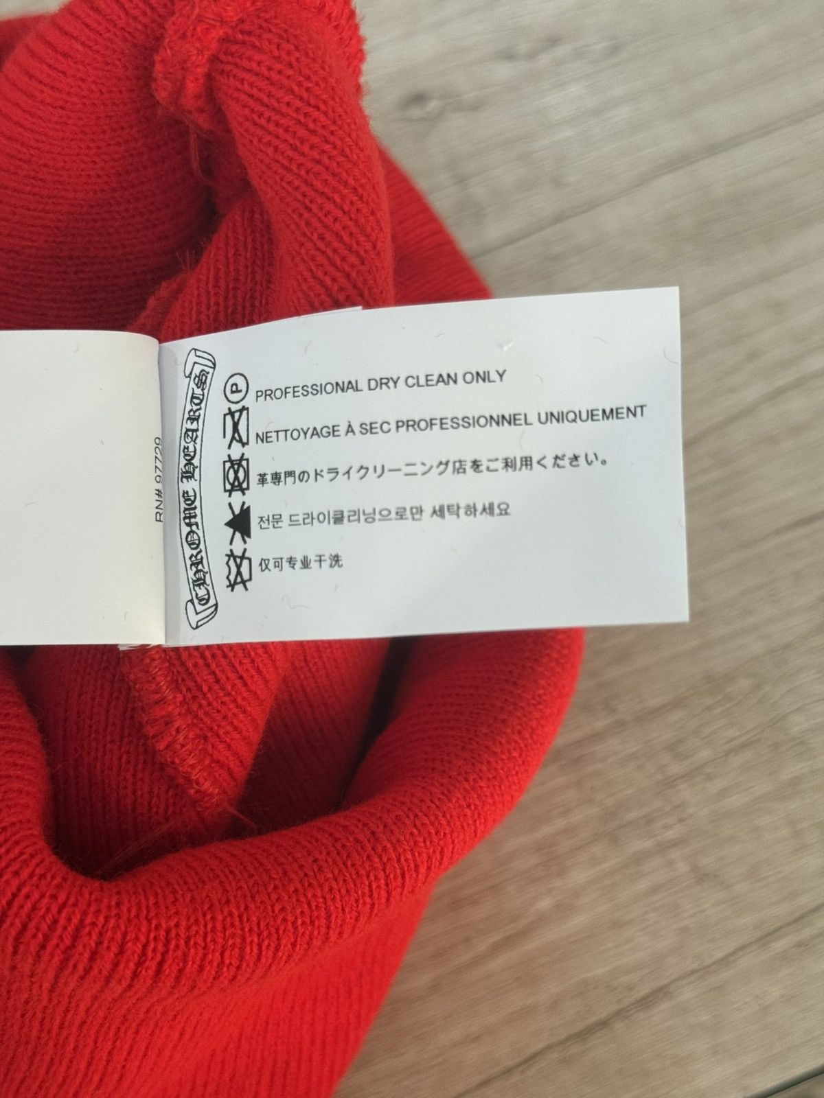 Chrome Hearts Chrome Hearts Logo Red Beanie Size ONE SIZE - 5 Thumbnail