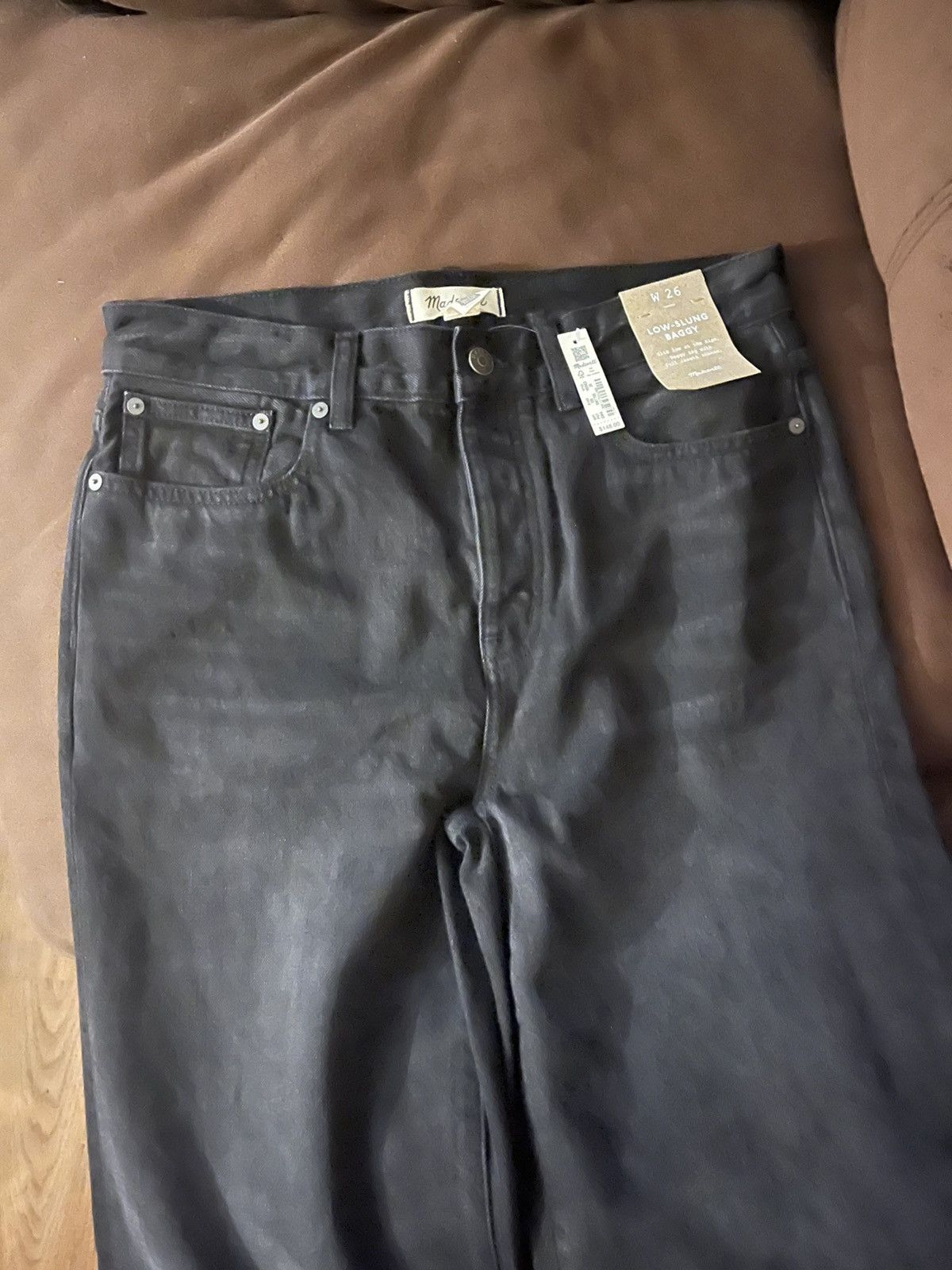 Madewell MADEWELL Black Low-Slung Baggy Jeans W:26 / Orig: $148 Size 26" / US 2 / IT 38 - 6 Thumbnail