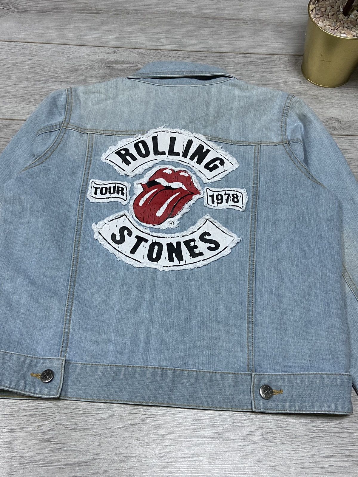 The Rolling Stones ROLLING STONES vintage TOUR 1978 big logo Denim Jacket Size US S / EU 44-46 / 1 - 12 Thumbnail