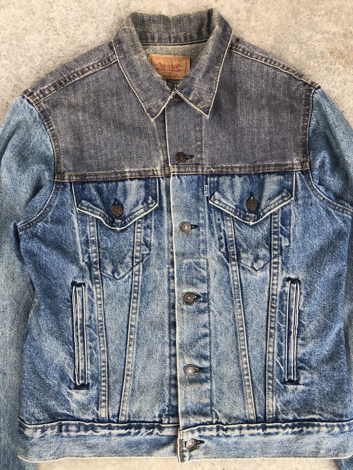 Levi's Vintage 80’s Levi’s Denim Jacket Distressed Jeans Size US M / EU 48-50 / 2 - 3 Thumbnail