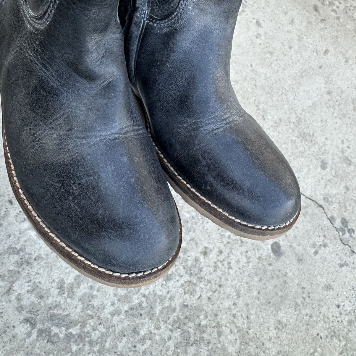 Leather Vintage Women’s Leather Boots HIP Y2K 00s USA Size 37 Size US 7 / IT 37 - 10 Thumbnail