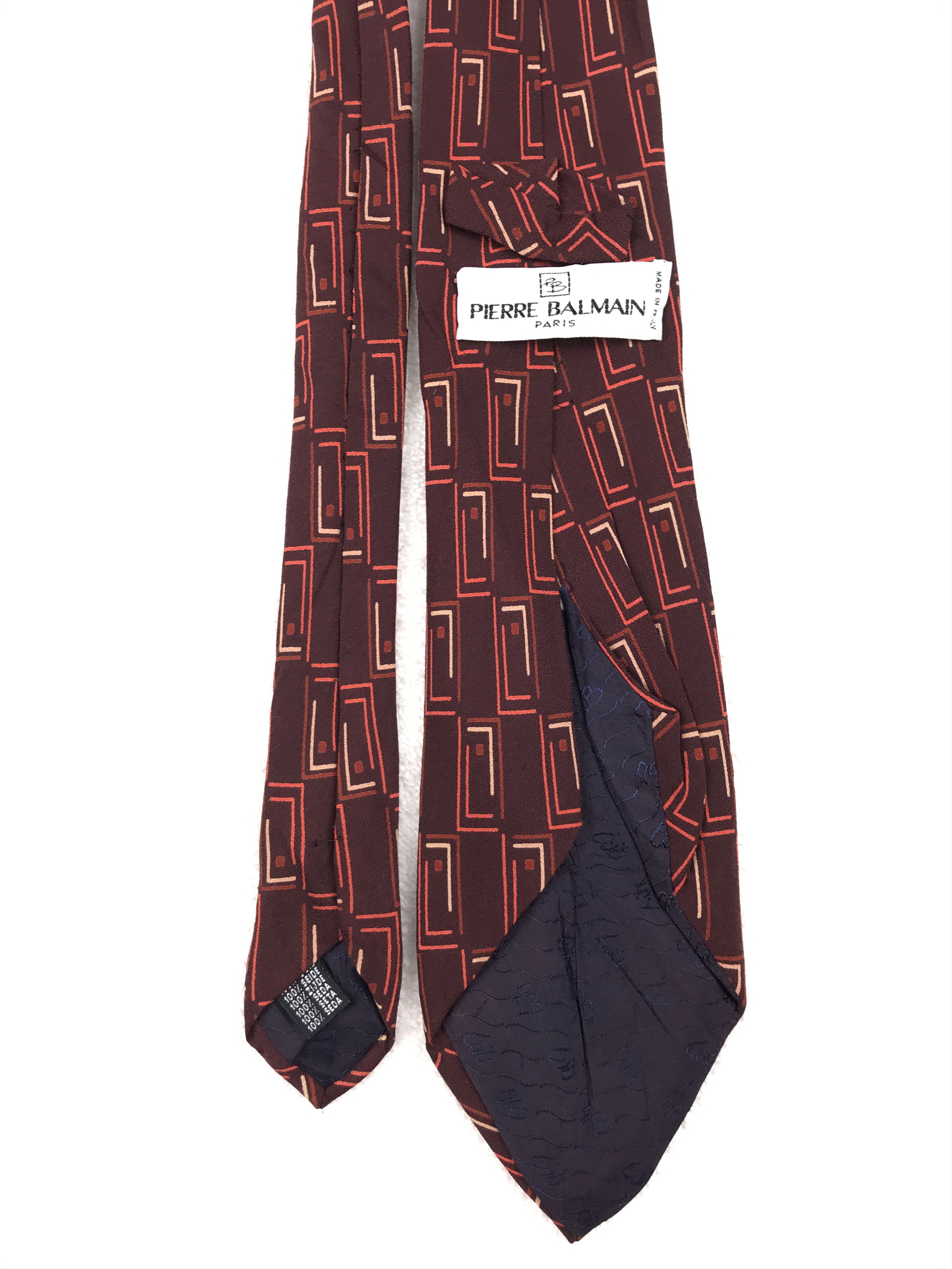 Pierre Balmain × Vintage Vintage Pierre Balmain Silk Necktie Size ONE SIZE - 4 Thumbnail