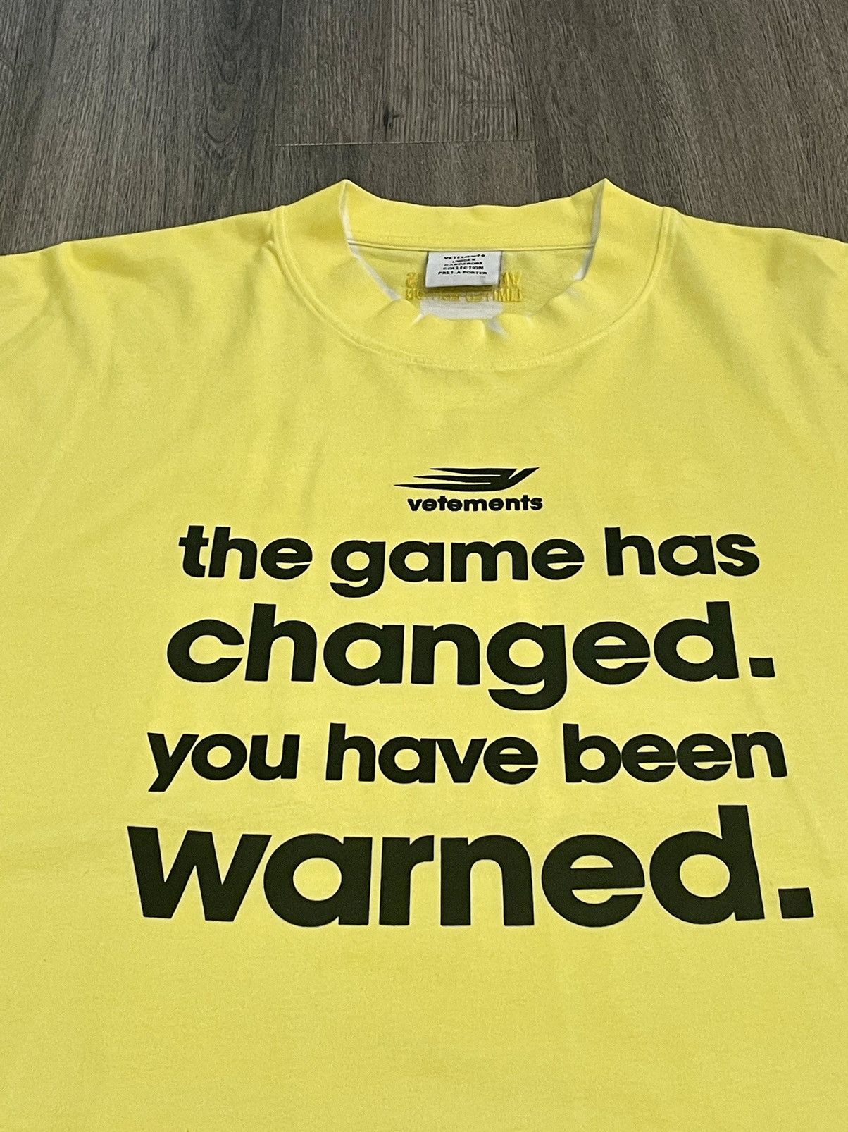 Vetements VETEMENTS 👾⚡️Yellow Game Changing T-shirt *LIMITED EDITION* Size US M / EU 48-50 / 2 - 1 Thumbnail