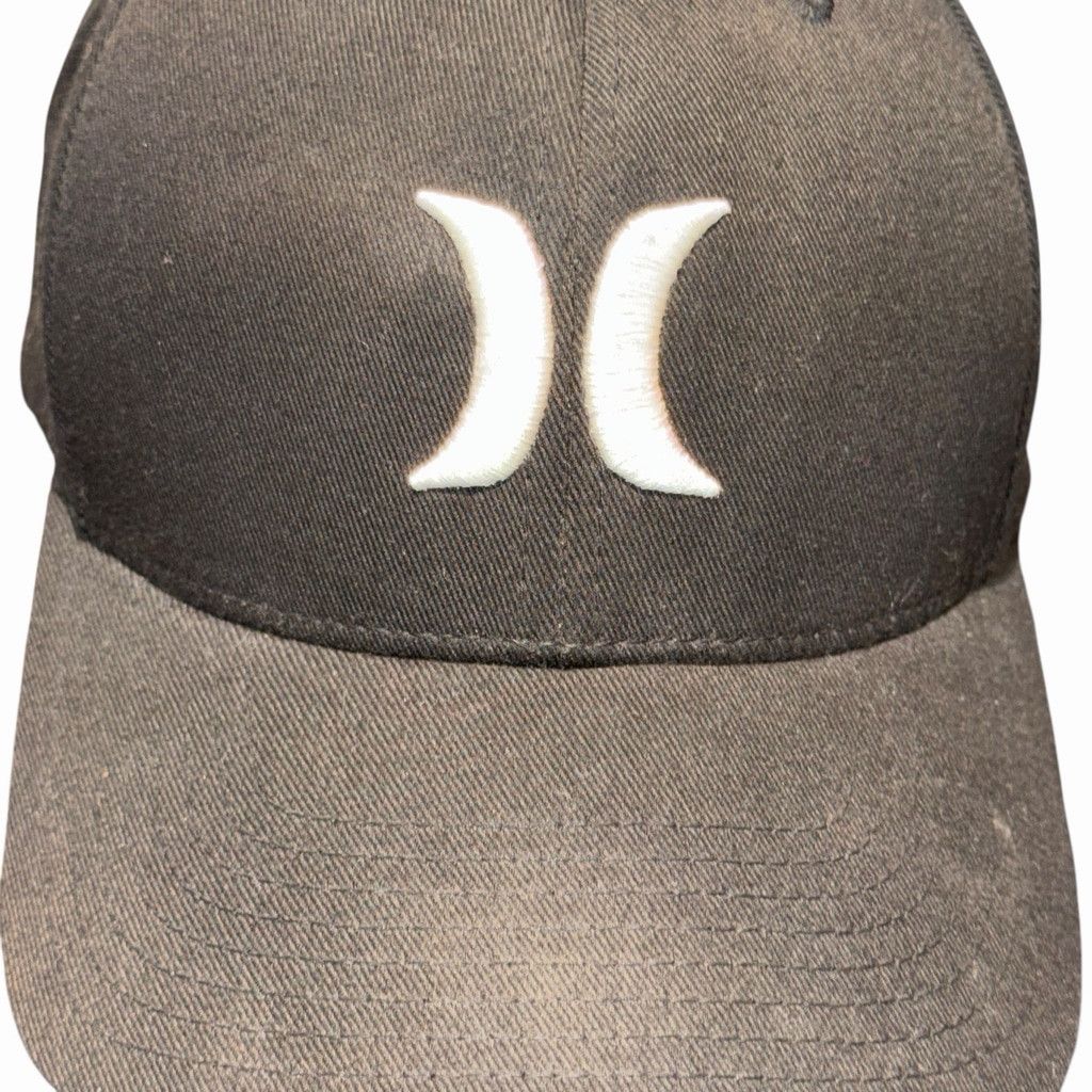 Hurley Hurley Mens Flex Fit Hat Cap Black White Logo L/XL SnapBack Size ONE SIZE - 2 Thumbnail