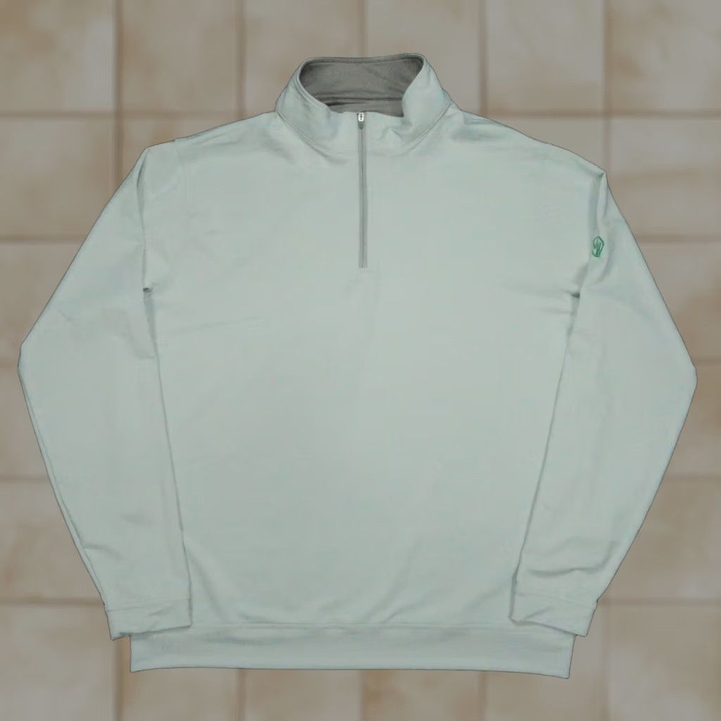 Peter Millar Peter Millar Pullover Mens XL Gray Perth Performance Quarter Zip Golf Shirt Size US XL / EU 56 / 4 - 1 Thumbnail