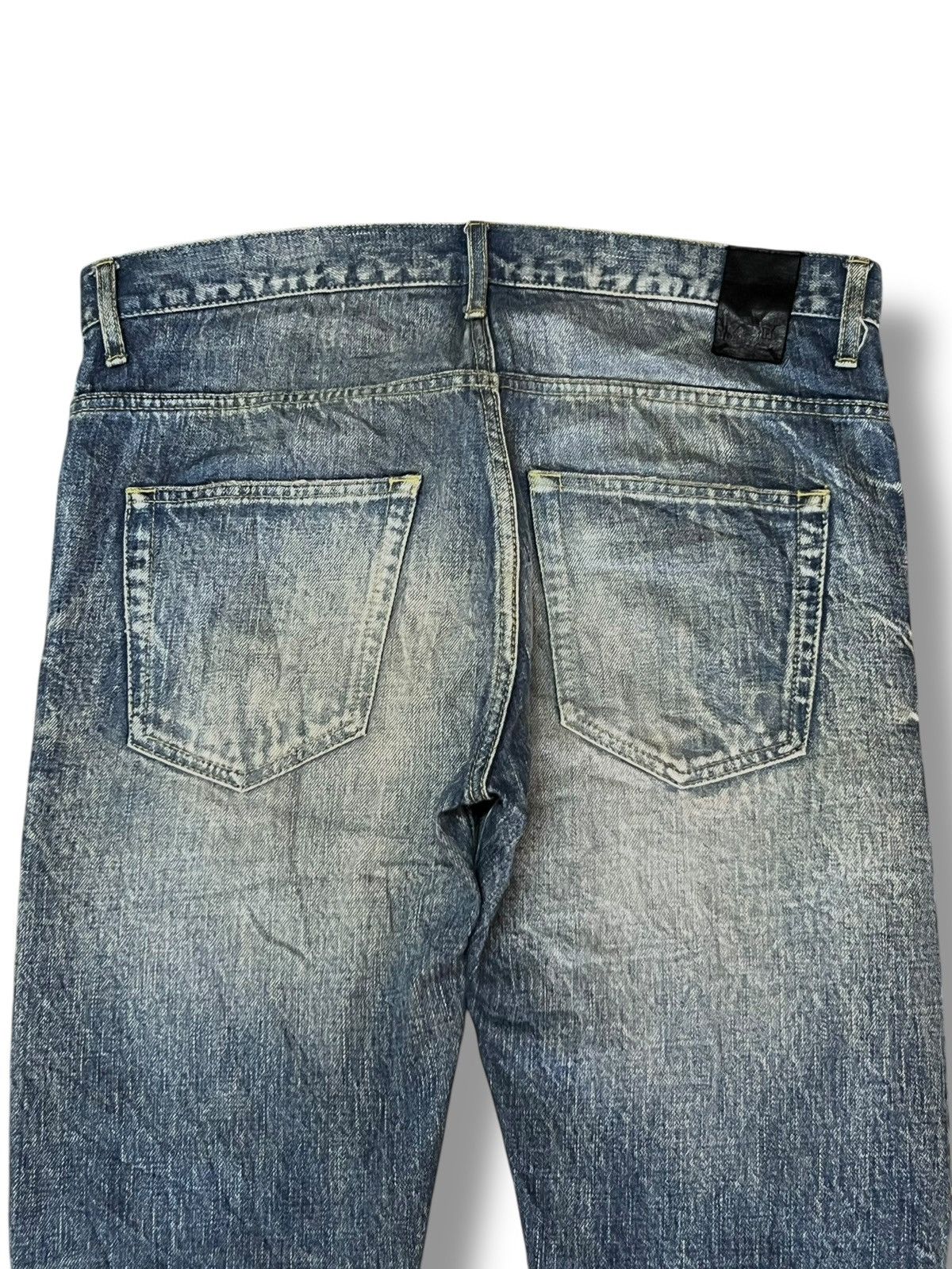 Japanese Brand Vintage HL Heddie Lovu Over Distressed Mad Punk Skinny Jeans Size US 33 - 5 Thumbnail