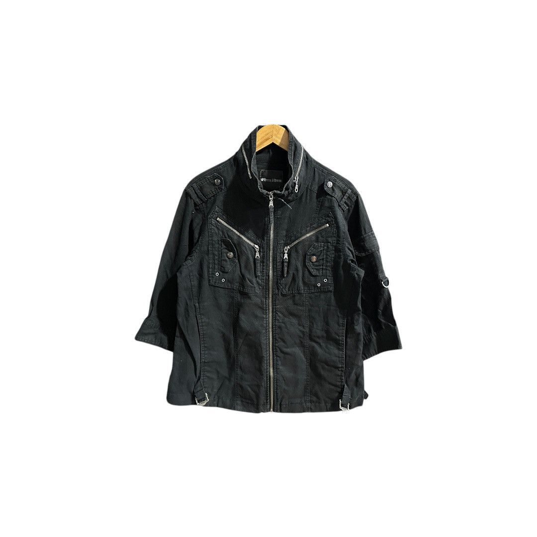 If Six Was Nine × Japanese Brand × Seditionaries 🔥Sick Y2K D Homme A Homme Zipper Shirt Black Goth Punk Size US M / EU 48-50 / 2 - 11 Thumbnail