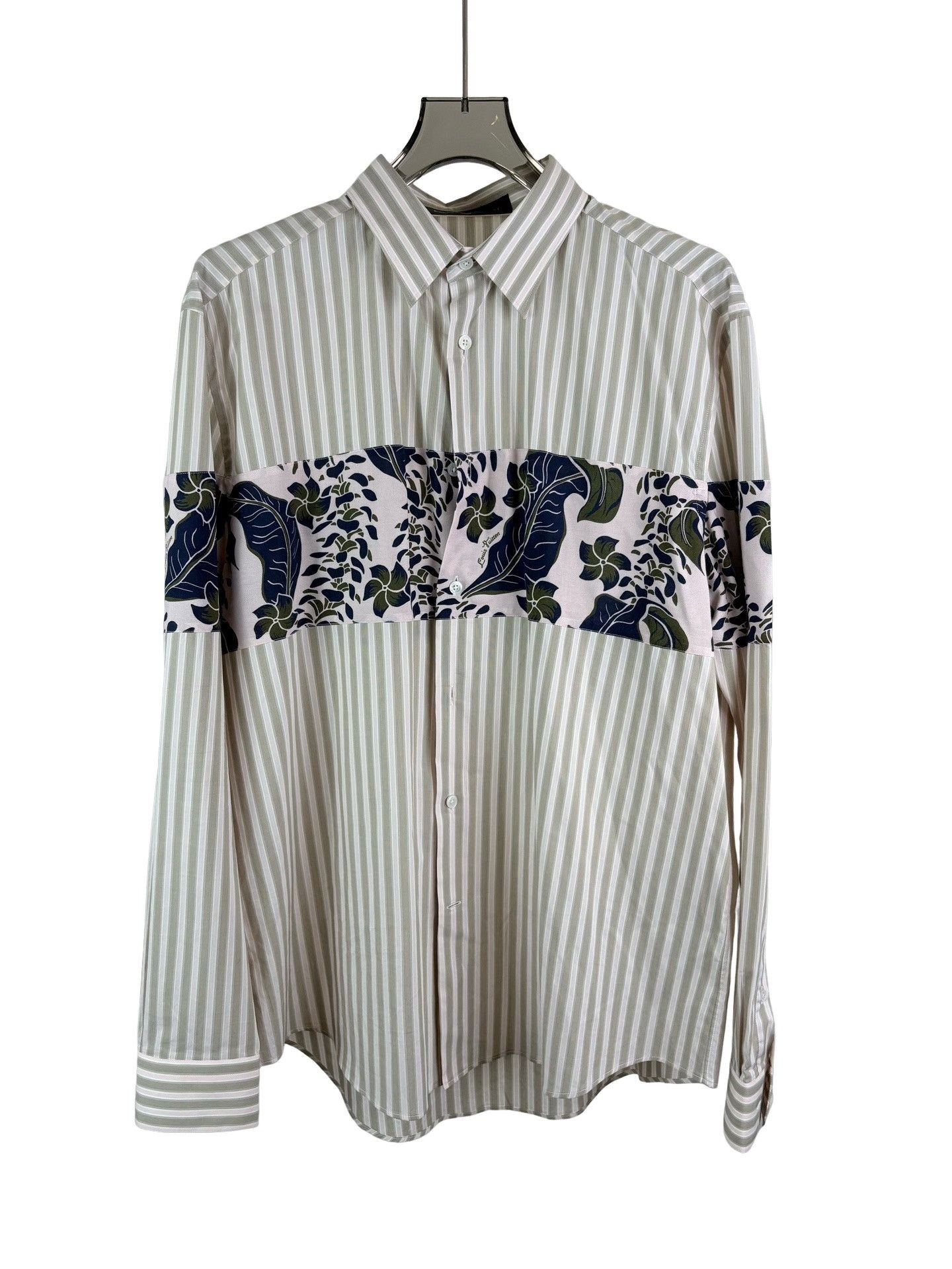 Louis Vuitton Louis Vuitton Floral Patchwork Striped Shirt XXL Size US XXL / EU 58 / 5 - 1 Thumbnail