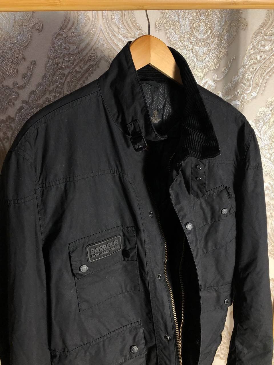 Barbour × Vintage VERY RARE BARBOUR INTERNATIONAL WAXED MOTORCYCLE JACKET Y2K Size US XXL / EU 58 / 5 - 3 Thumbnail
