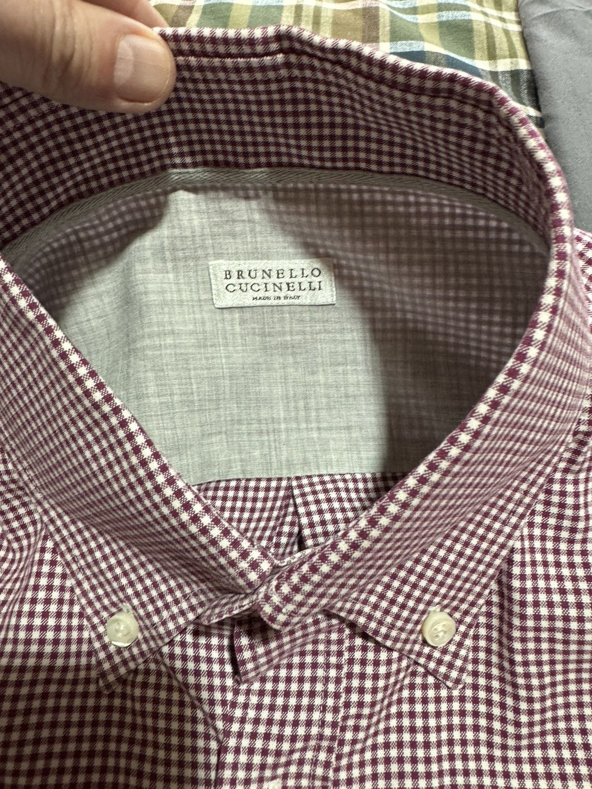 Brunello Cucinelli Brunello Cucinelli Lavender shirt Size US L / EU 52-54 / 3 - 3 Thumbnail