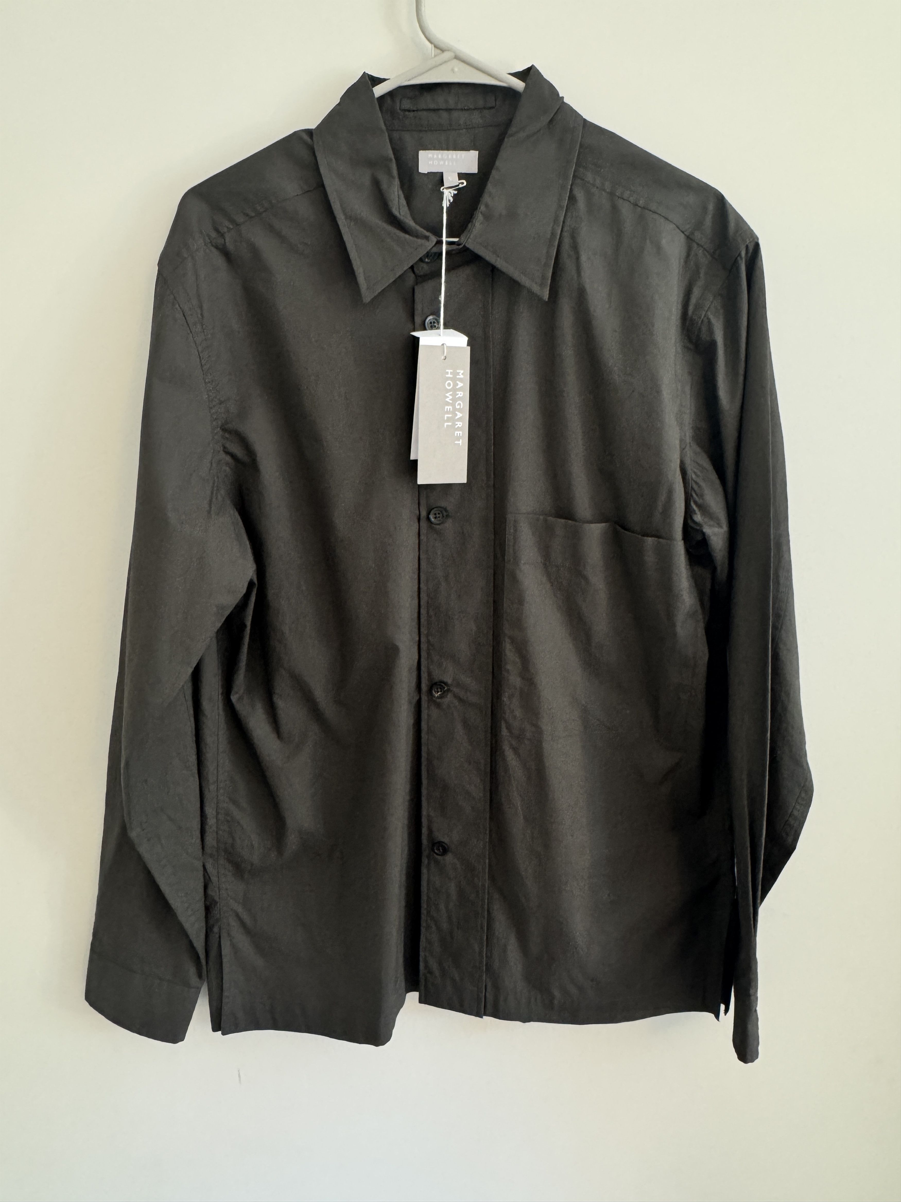 Margaret Howell Offset Placket Shirt Dark Green Size US S / EU 44-46 / 1 - 1 Thumbnail