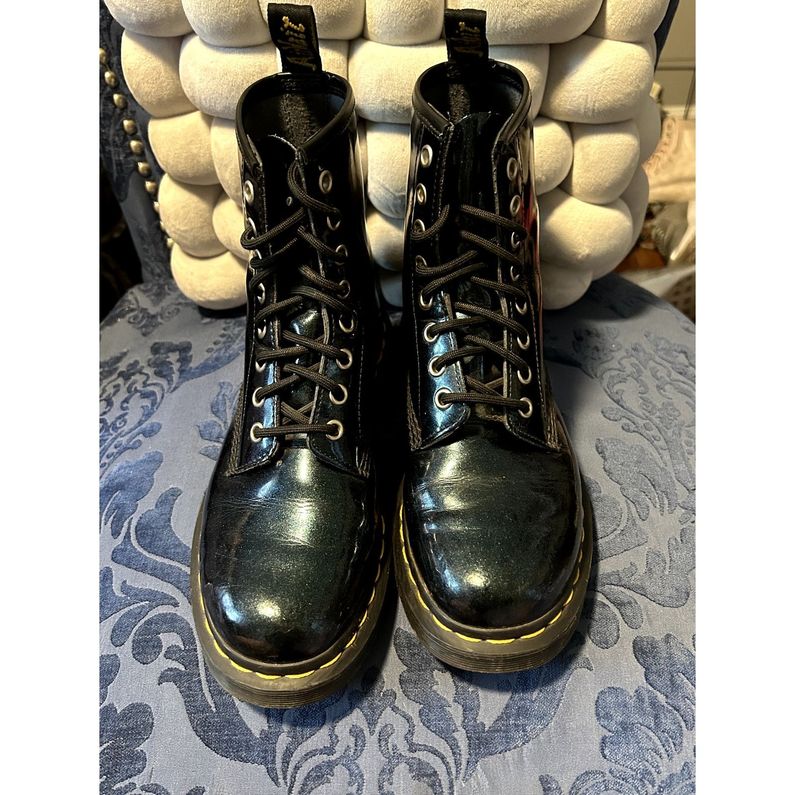 Dr. Martens Dr Martens 1460 Teal Patent Leather size 7/EU 38 Size US 7 / IT 37 - 3 Thumbnail