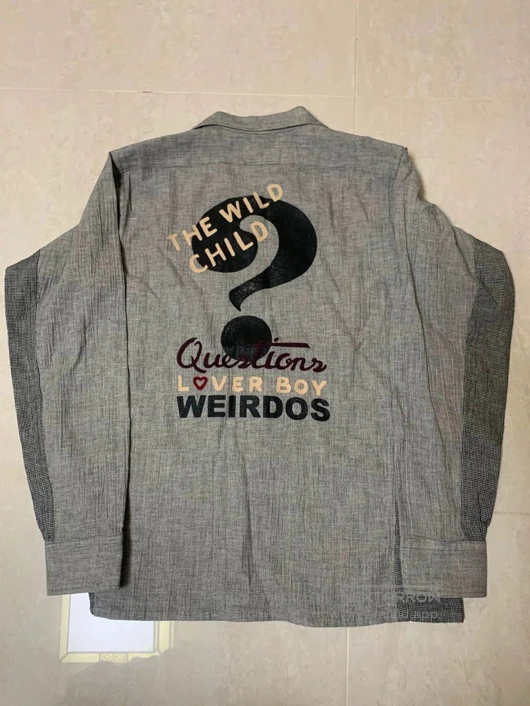 Absurd Gladhand Weirdo Long Sleeve Cuban Collar Shirt. Size US M / EU 48-50 / 2 - 1 Thumbnail