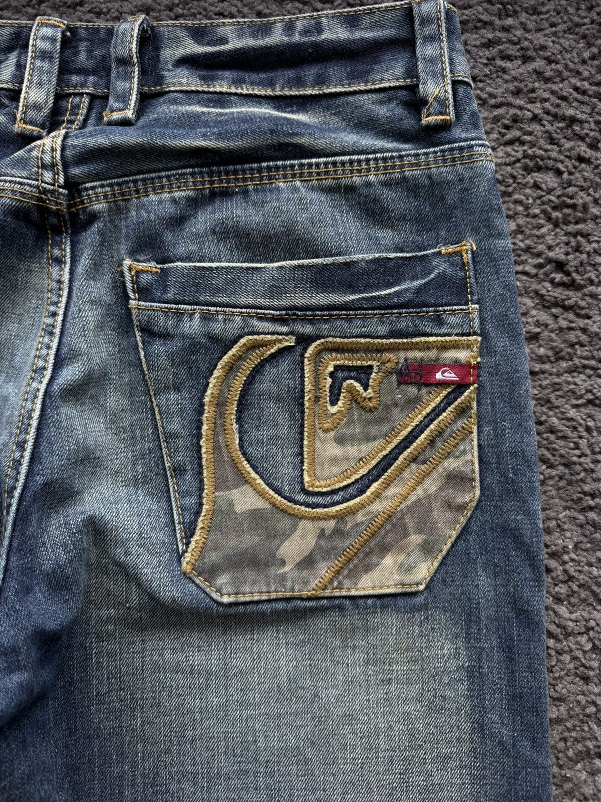 Quiksilver × Vintage Vintage Quiksilver usa Faded Denim Jeans Y2K Style Size US 30 / EU 46 - 3 Thumbnail