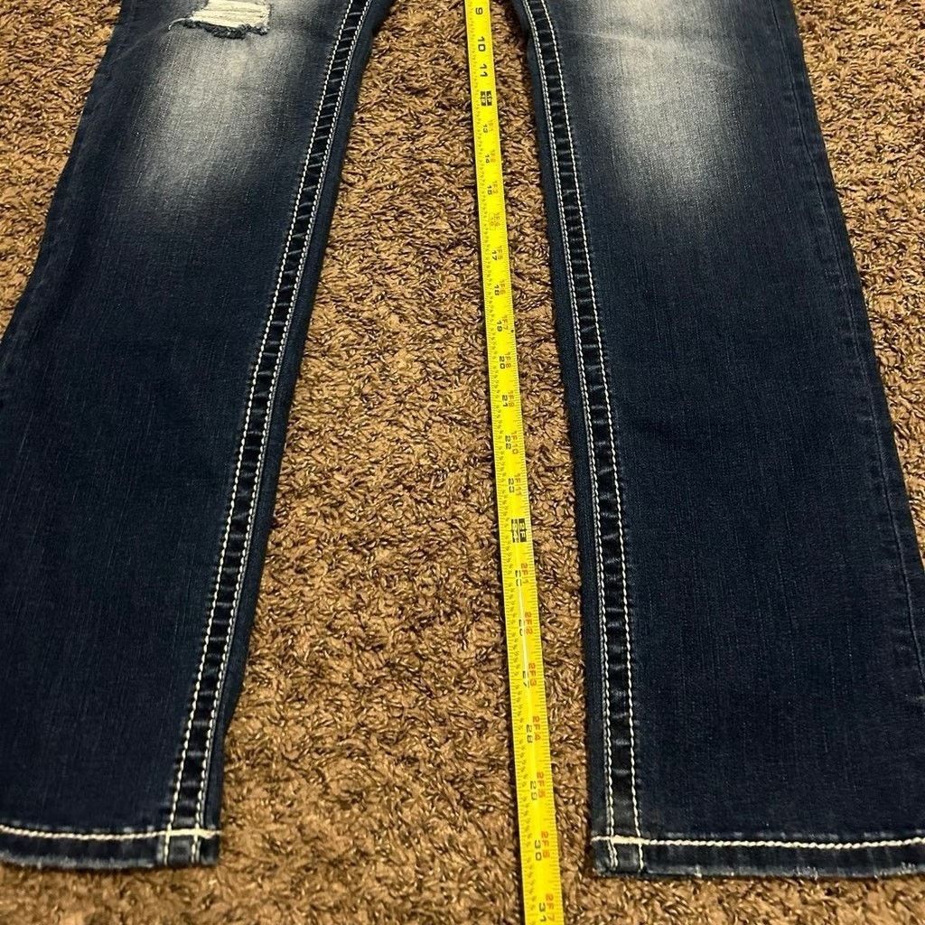 Miss Me Miss Me Women’s Mid Rise Straight Jeans size 30W x 33L Size 30" / US 8 / IT 44 - 10 Thumbnail
