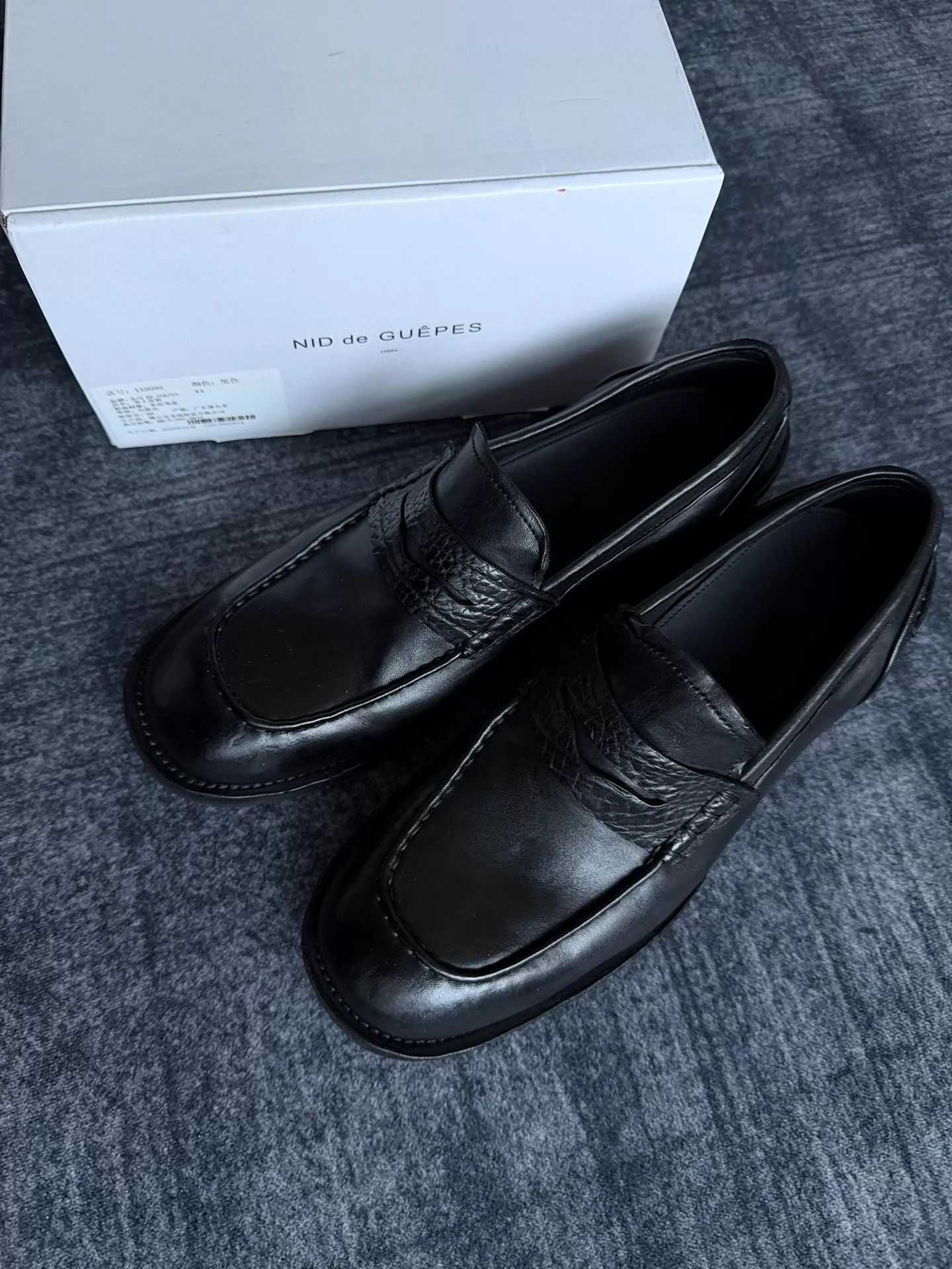 Nid De Guepes Nid De Guepes Horse Leather Dogtooth Sole Loafer 43 Size US 10 / EU 43 - 2 Thumbnail