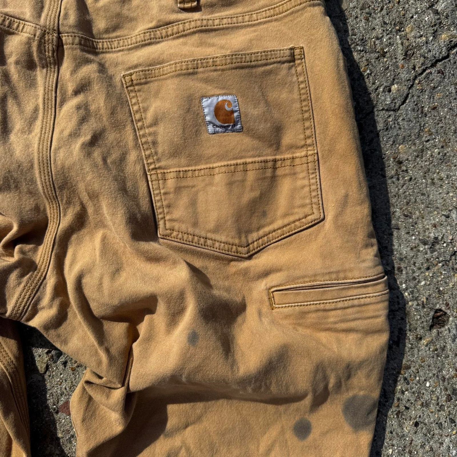 Carhartt Carhartt Tan Cargo Pants – Size 38x30 Size US 38 / EU 54 - 4 Thumbnail