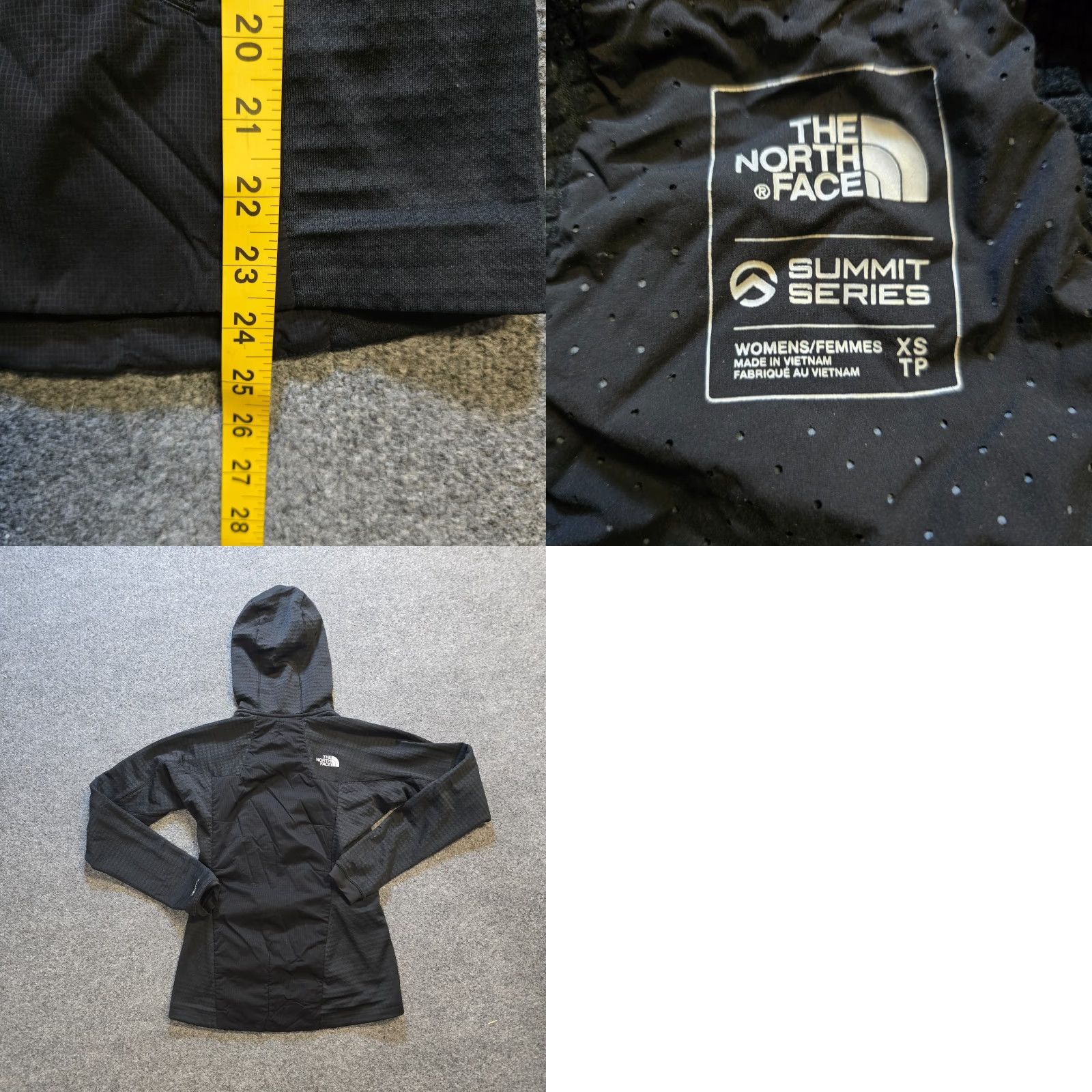 The North Face The North Face Jacket Women XS Black Future Fleece Hoodie Summit Series Outdoor Lightwight Size XS / US 0-2 / IT 36-38 - 8 Thumbnail