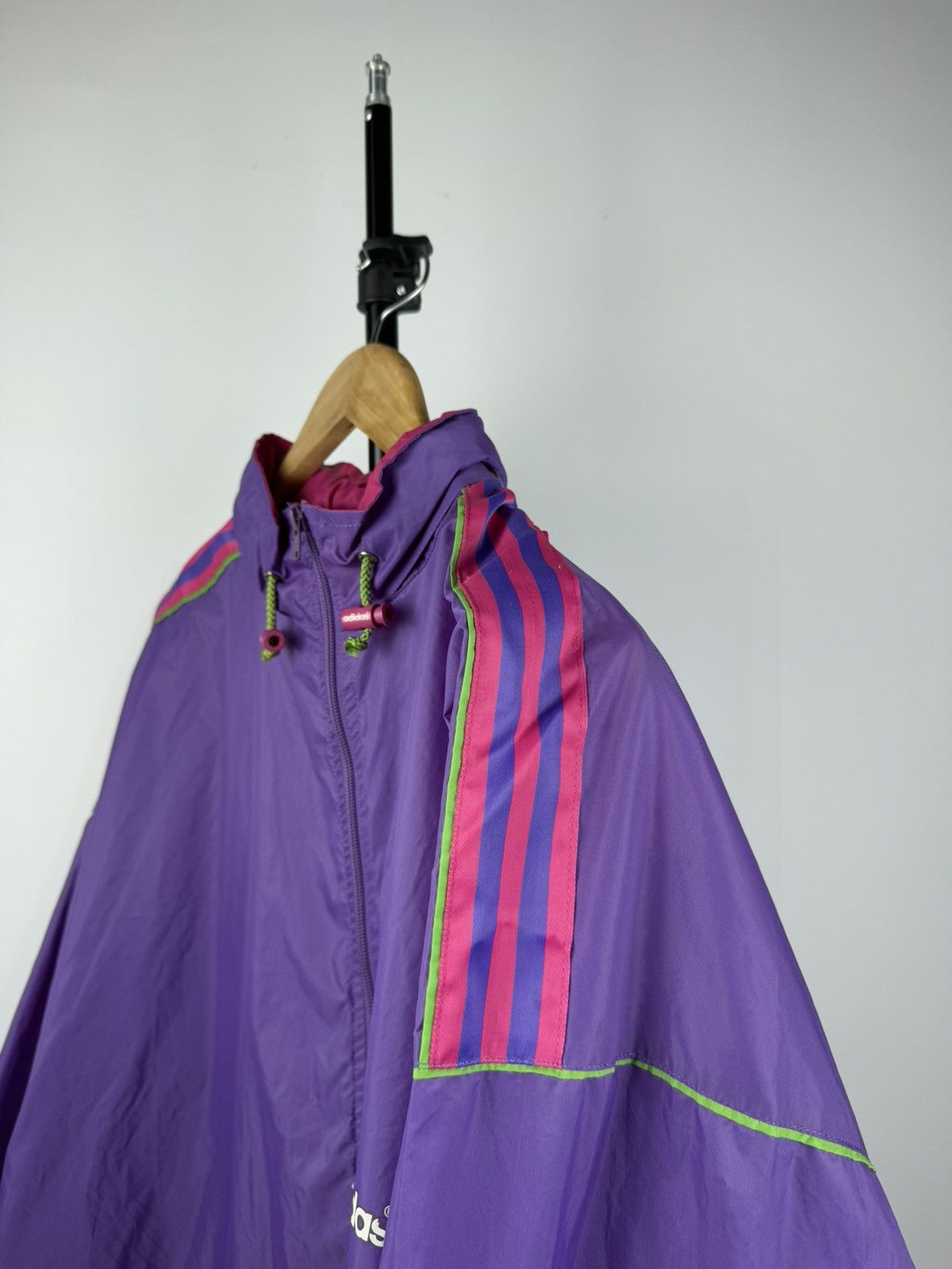 Adidas × Vintage 🔥 Rare 70-80s Vintage Adidas Raincoat Jacket Transforms Bag Size US XL / EU 56 / 4 - 5 Thumbnail