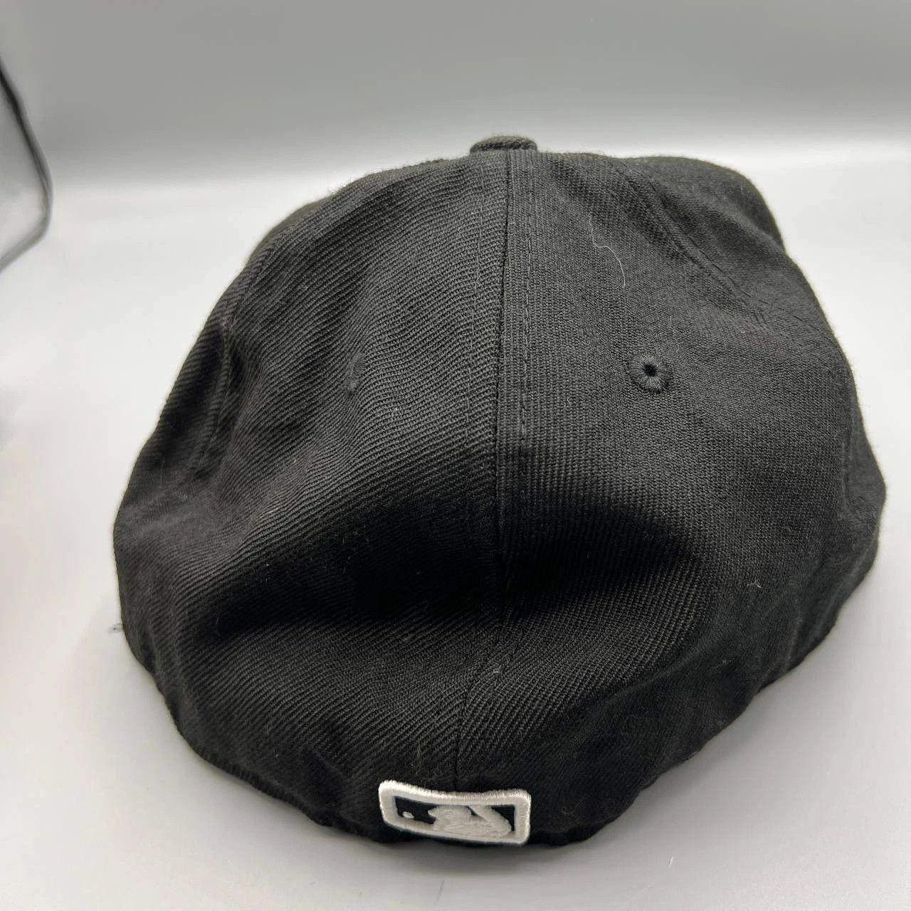 New Era New York Mets Hat Men 7 3/8 Black Embroidered Fitted Cap Size ONE SIZE - 5 Thumbnail