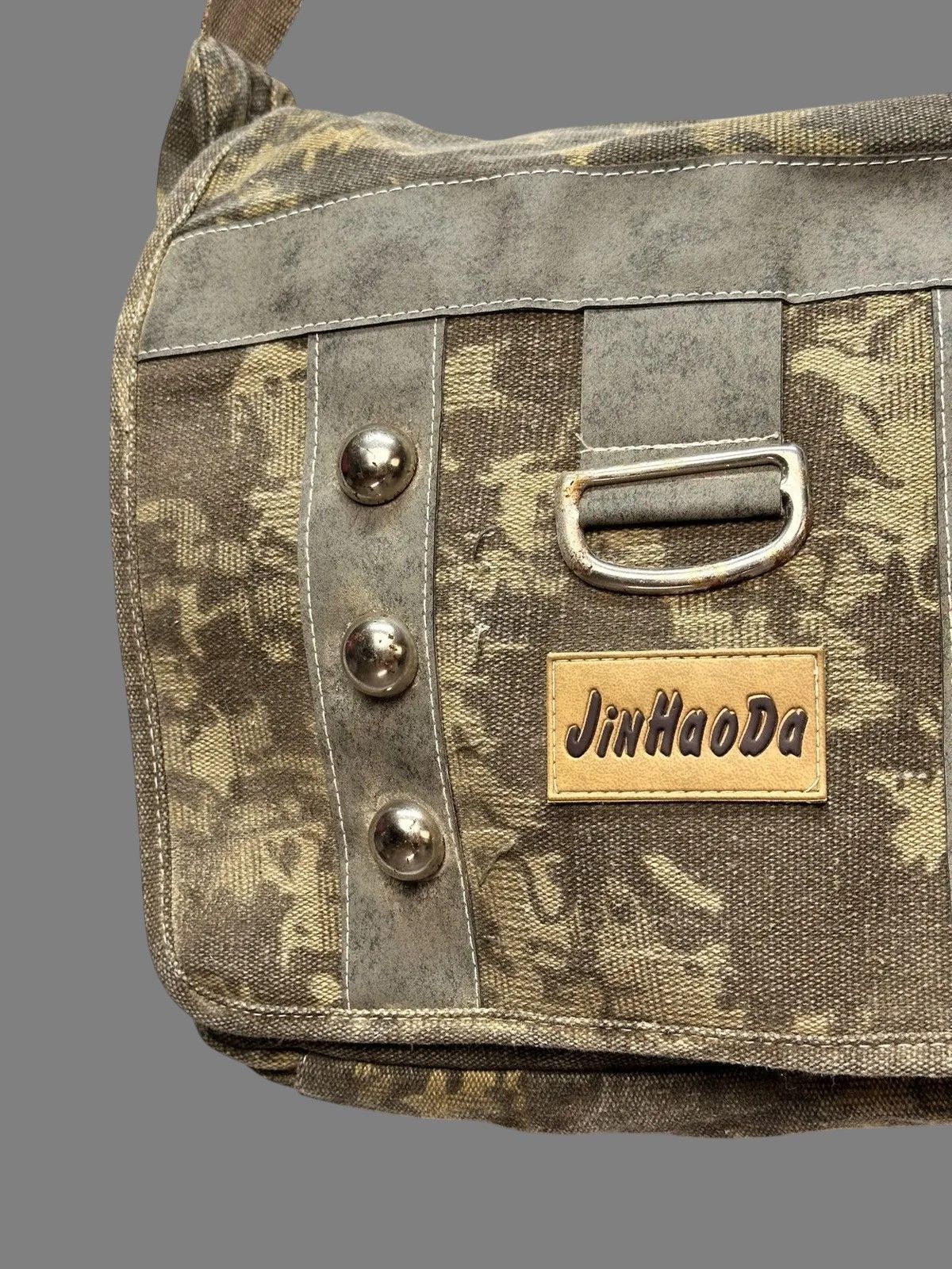 GOA Vintage Green Camo JinHaoDa Messenger Shoulder Bag Size ONE SIZE - 3 Thumbnail