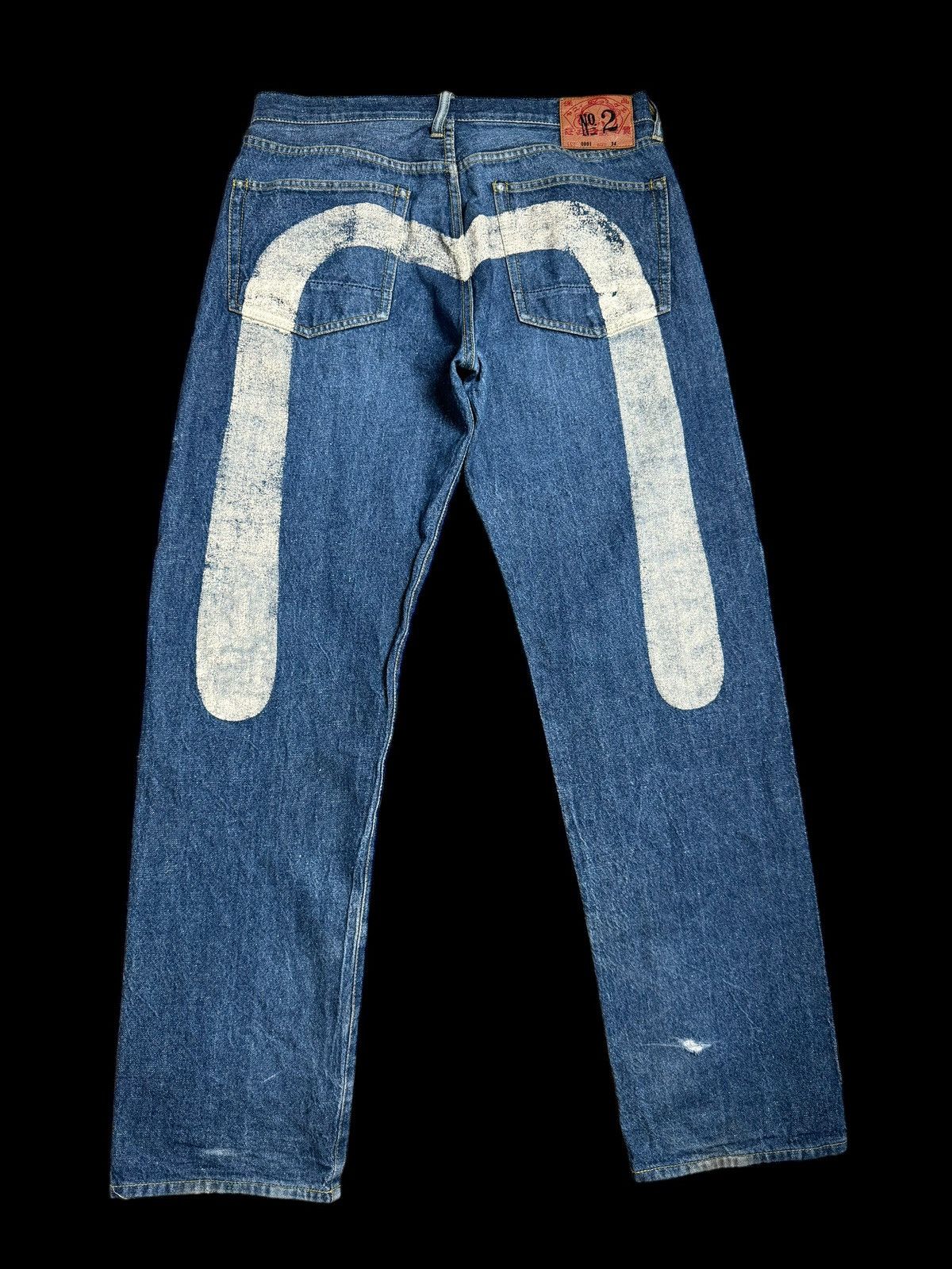 image of Evisu Big Logo Selvedge Jeans (34) in Denim, Men's