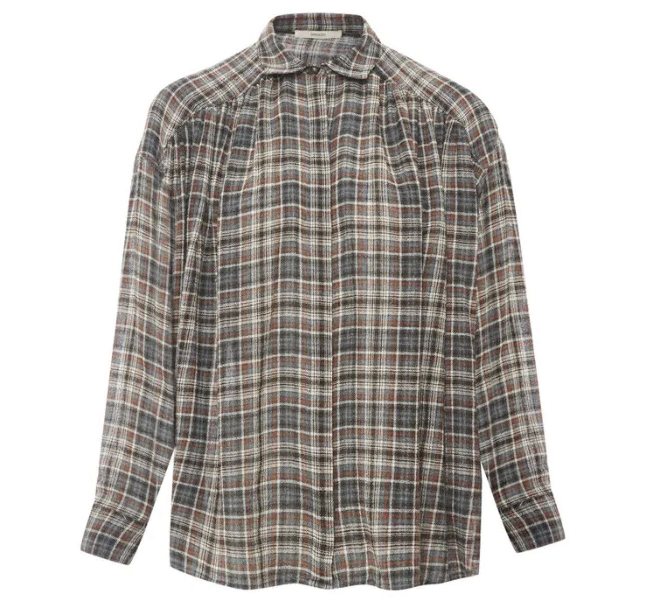 Sezane Sessùn Checkered Woll Blend Button Up Size S / US 4 / IT 40 - 10 Thumbnail