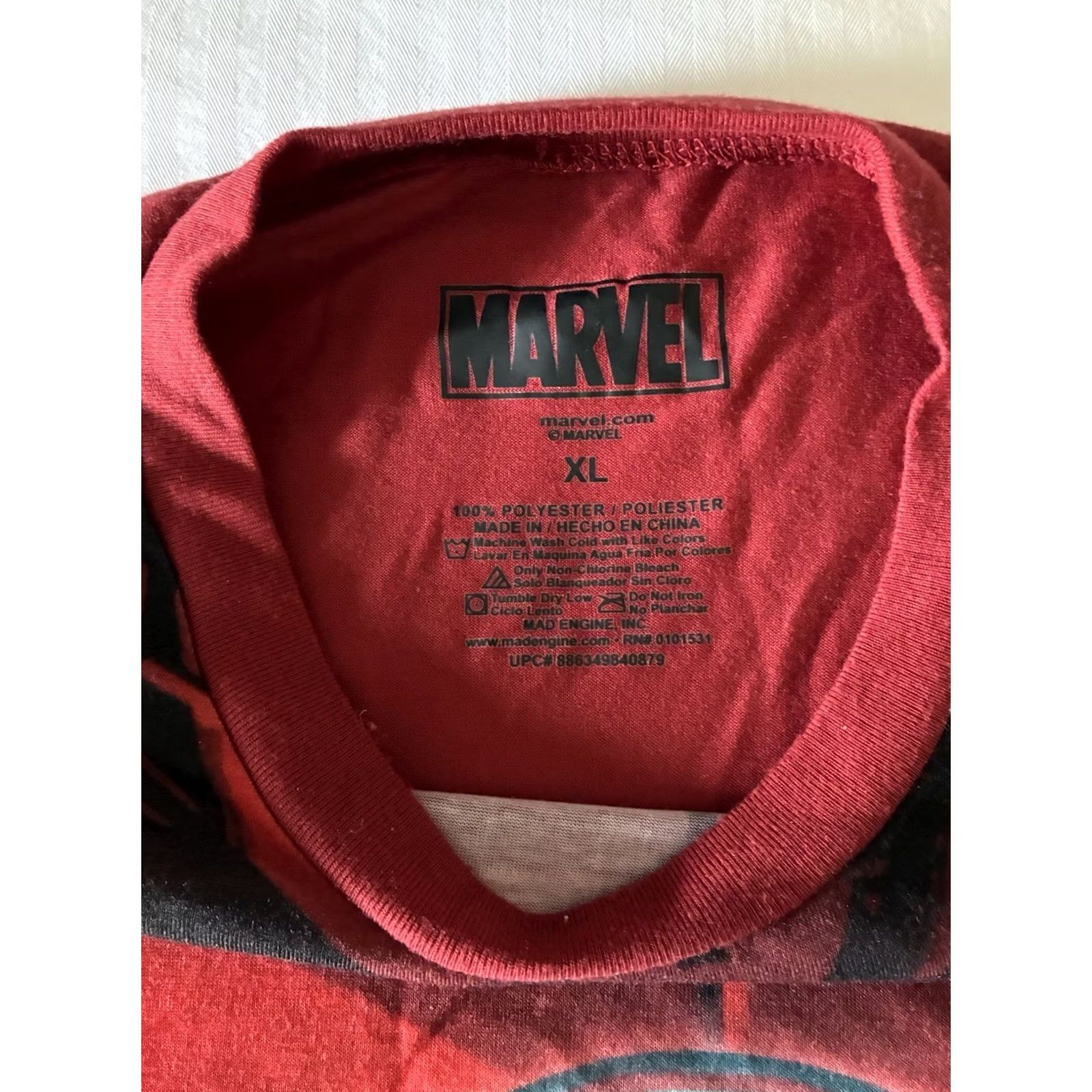 Vintage VINTAGE Marvel Mad Engine Iron Man Costume Shirt Mens XL Size US XL / EU 56 / 4 - 6 Thumbnail