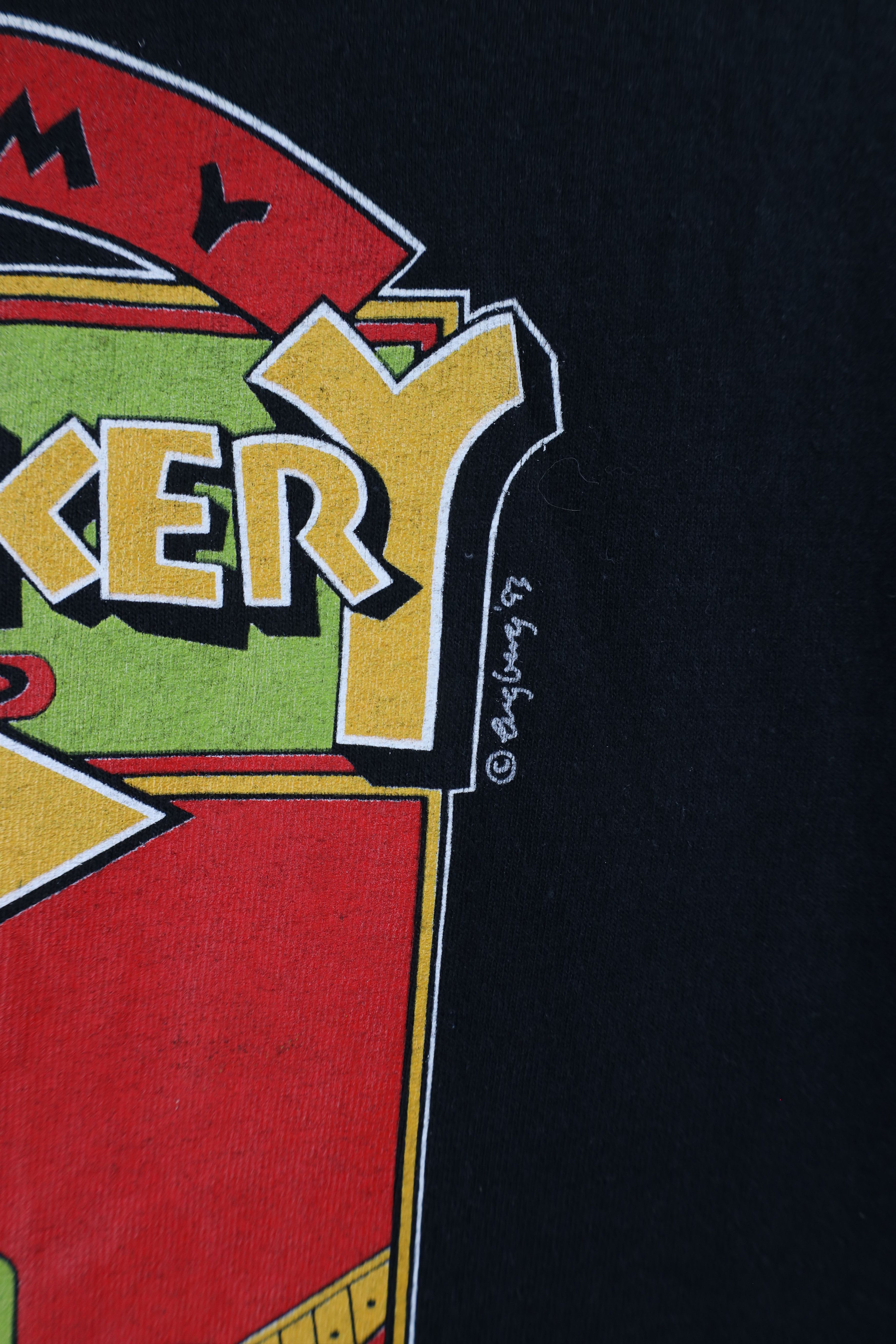 Vintage Vintage 90s Jimmy Thacker and the Drivers Band T-Shirt Size US XL / EU 56 / 4 - 5 Thumbnail