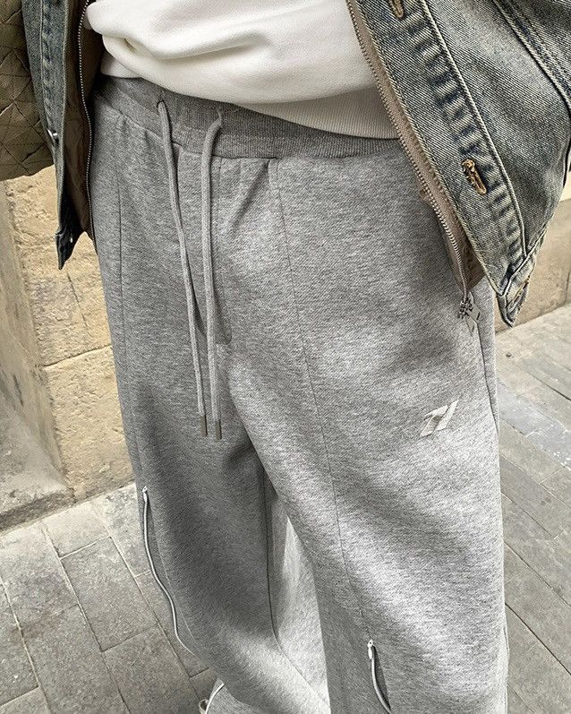Japanese Brand × Vintage Avant garde front zip skater sweatpants pants Size US 28 / EU 44 - 5 Thumbnail